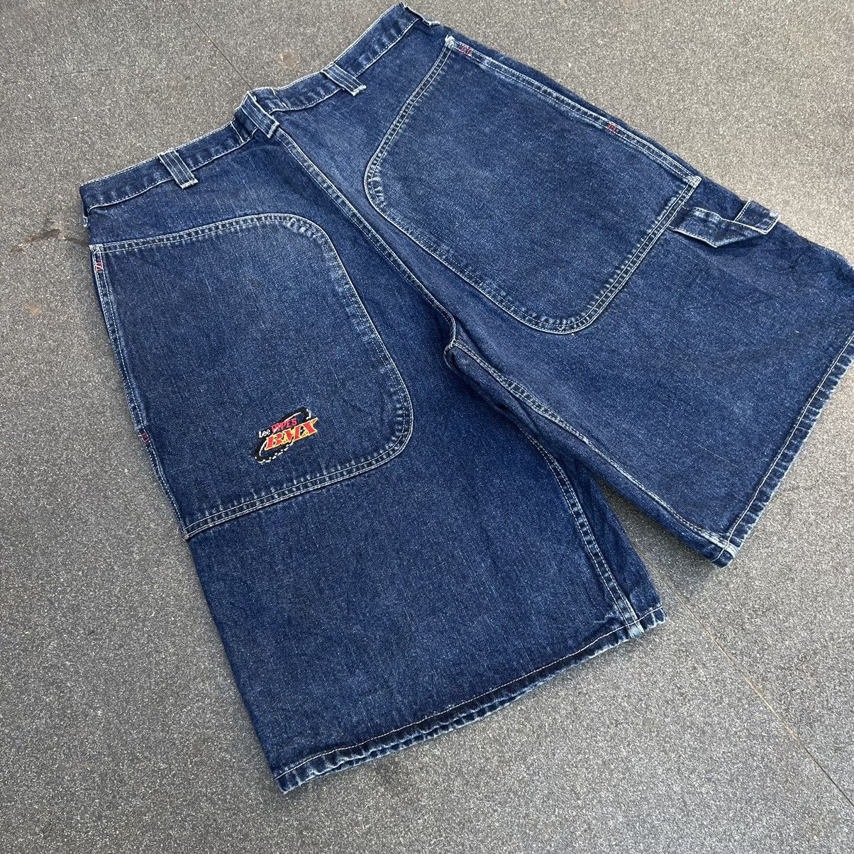 JNCO × Southpole × Vintage 💥Rare💥 Vintage Lee Pipes BMX Shorts Size US 36 / EU 52 - 3 Thumbnail