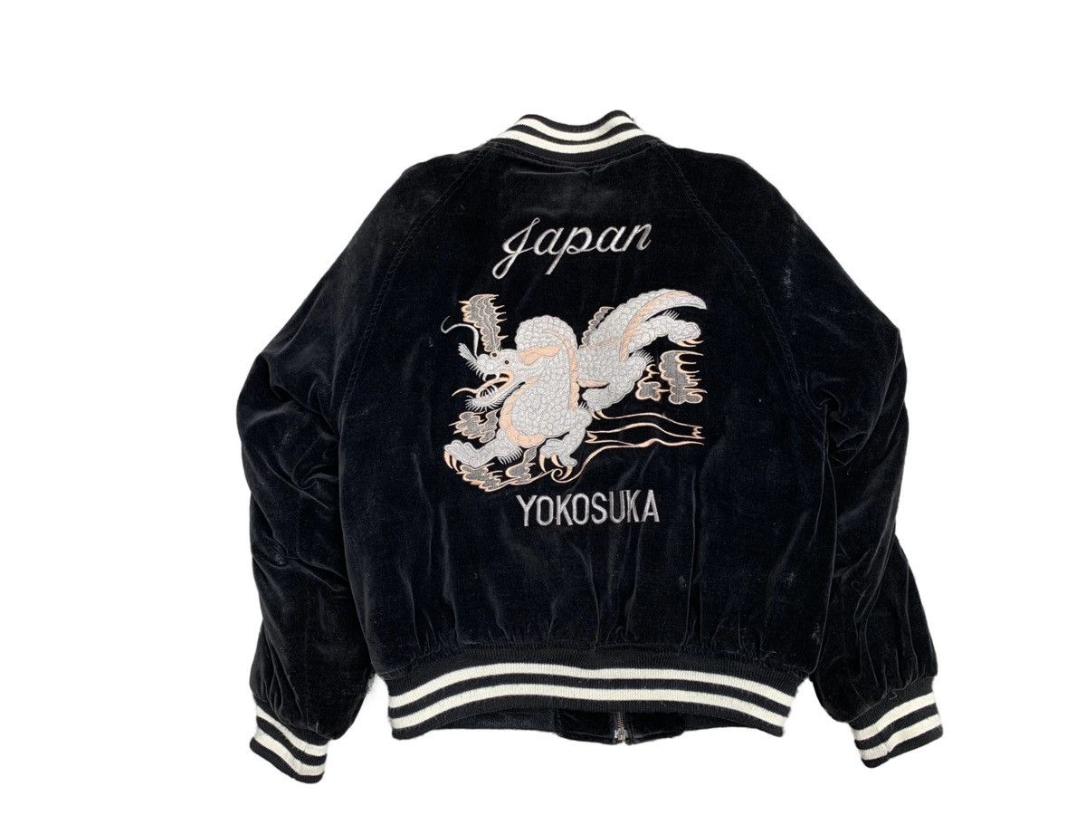 Vintage sukajan jacket art howaito ryu (white dragon) tag by JAKE Size US L / EU 52-54 / 3 - 2 Thumbnail