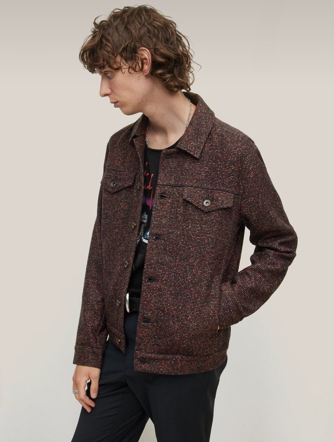 John Varvatos Evan’s Trucker Jacket. 46 Size US S / EU 44-46 / 1 - 1 Thumbnail