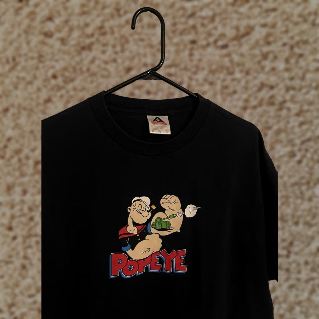 Vintage VINTAGE Popeye The Sailor Cartoon Navy Blue T-Shirt Adult XLarge Size US XL / EU 56 / 4 - 1 Thumbnail