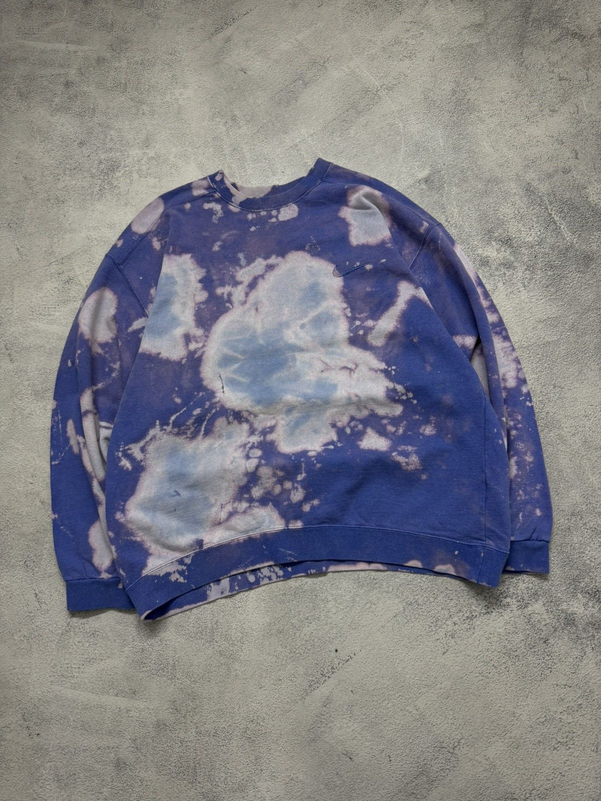 Nike Vintage Y2k Custom Nike Mini Swoosh Sweatshirt Faded 90’s Size US XL / EU 56 / 4 - 2 Thumbnail