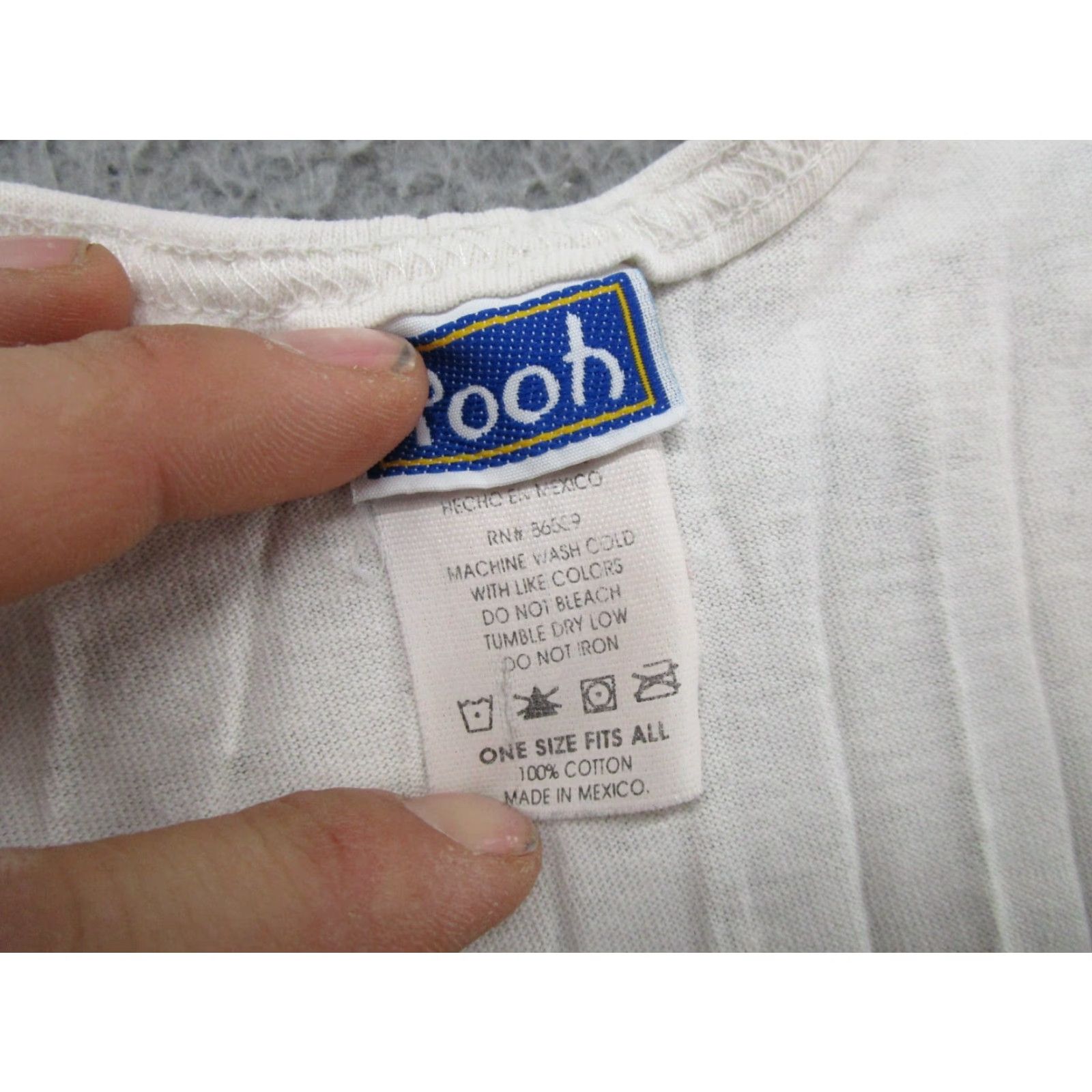 Disney VINTAGE Winnie The Pooh Women's Tank Top One Size Disney 90s Tank Mens Womens Boys Girls Size ONE SIZE - 3 Thumbnail
