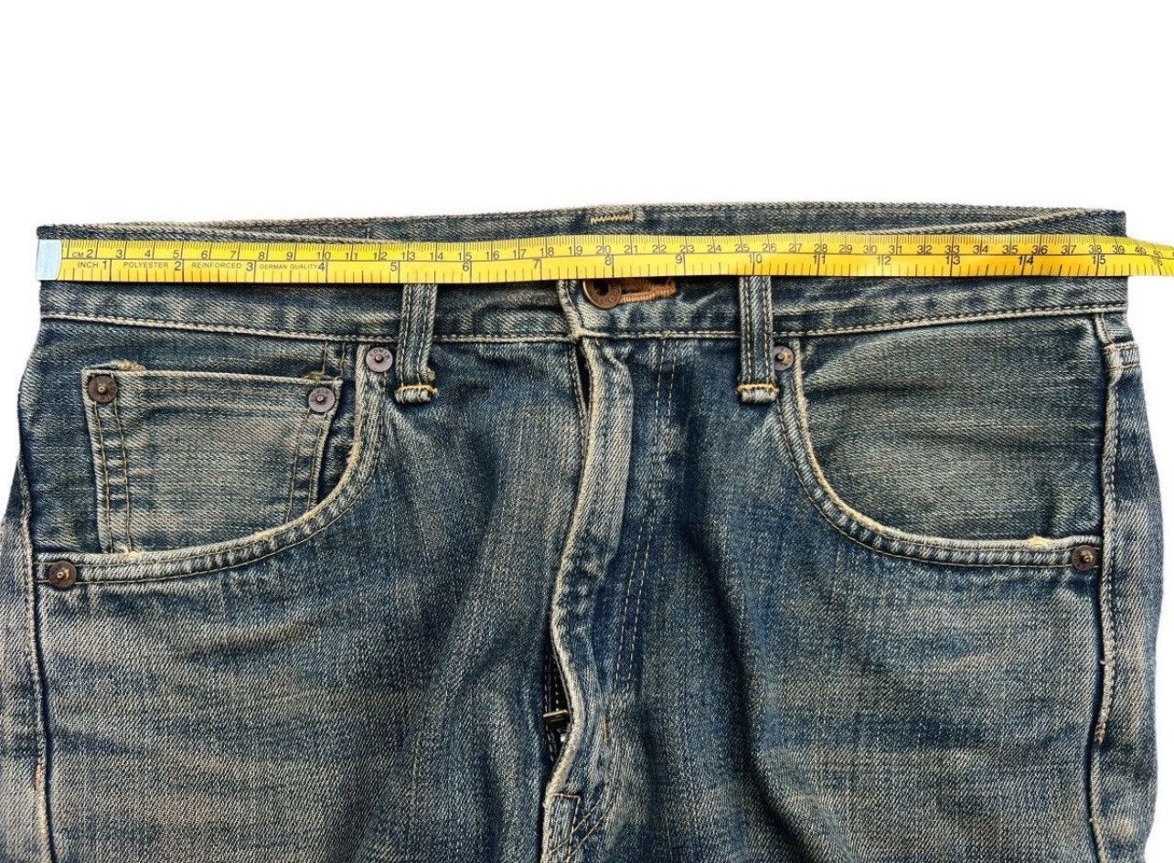 Edwin Edwin 505x Selvedge Distressed Mudwash Wide Jeans 31x30 Size US 31 - 13 Thumbnail
