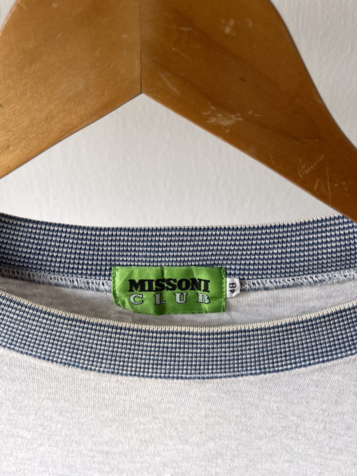 Designer × Missoni 90s Missoni Club Spellout Sweatshirt Size US L / EU 52-54 / 3 - 8 Thumbnail