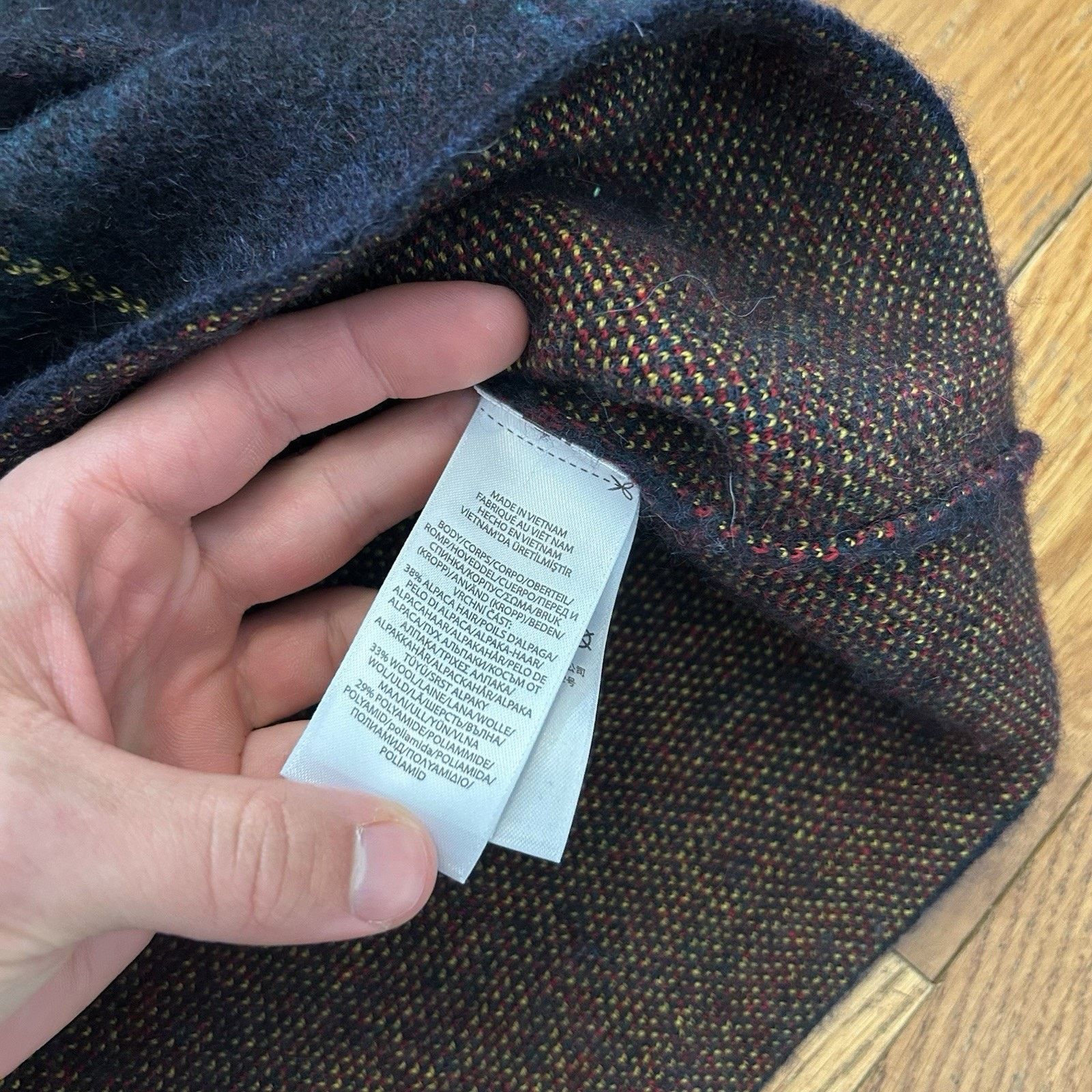 Polo Ralph Lauren Tartan Plaid Alpaca Wool Cropped Sweater XL Size XL / US 12-14 / IT 48-50 - 4 Thumbnail