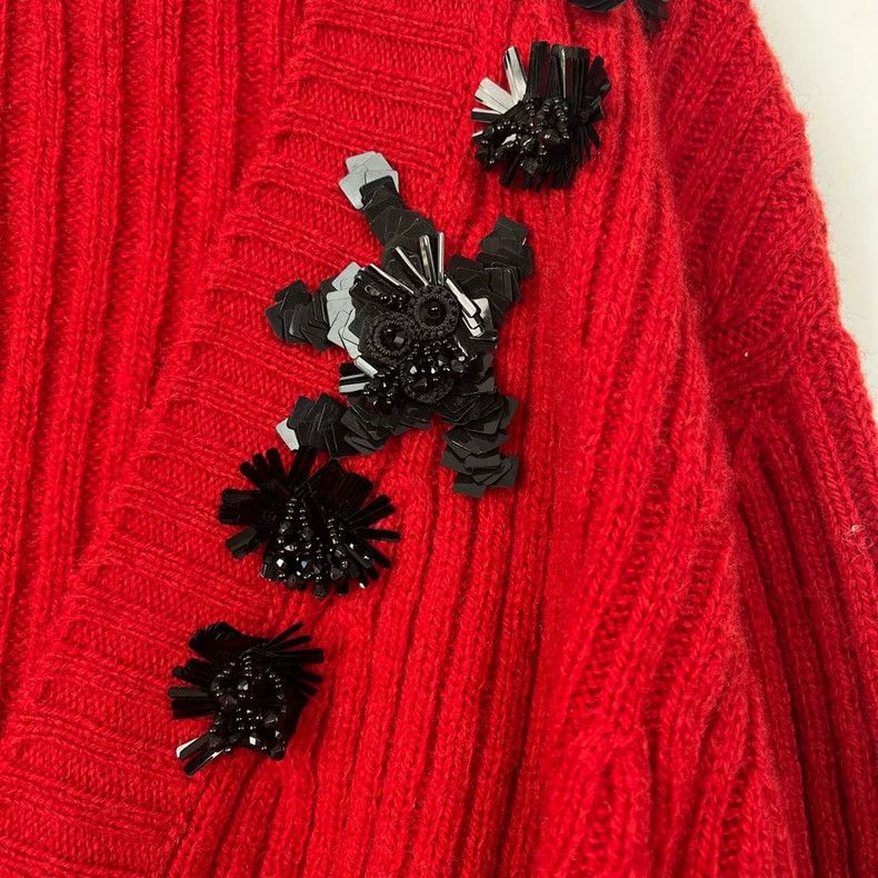 Prada Prada Size 38 AV show three-dimensional sequin flower high Size US XXS / EU 40 - 5 Thumbnail