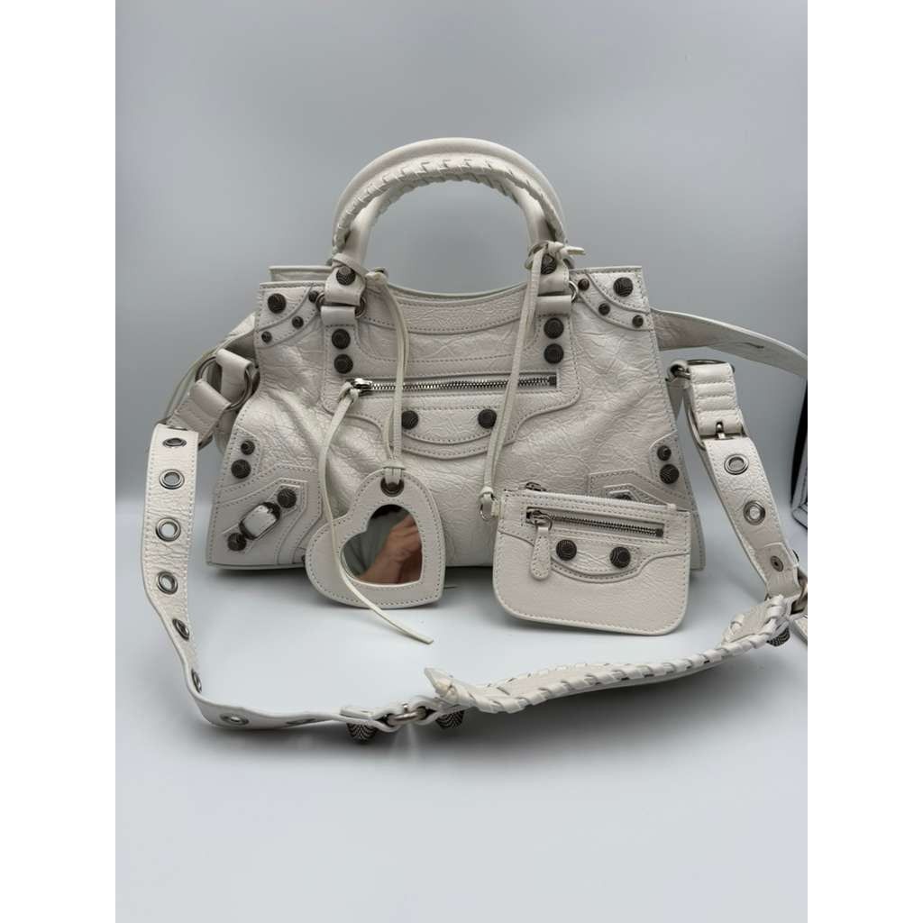 Balenciaga CC31 Size: OS / City Shoulder Bag in White Size ONE SIZE - 1 Thumbnail