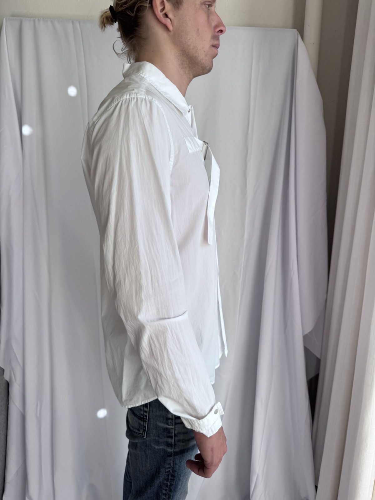 OAMC White Button up with Buckle detail Size US L / EU 52-54 / 3 - 3 Thumbnail