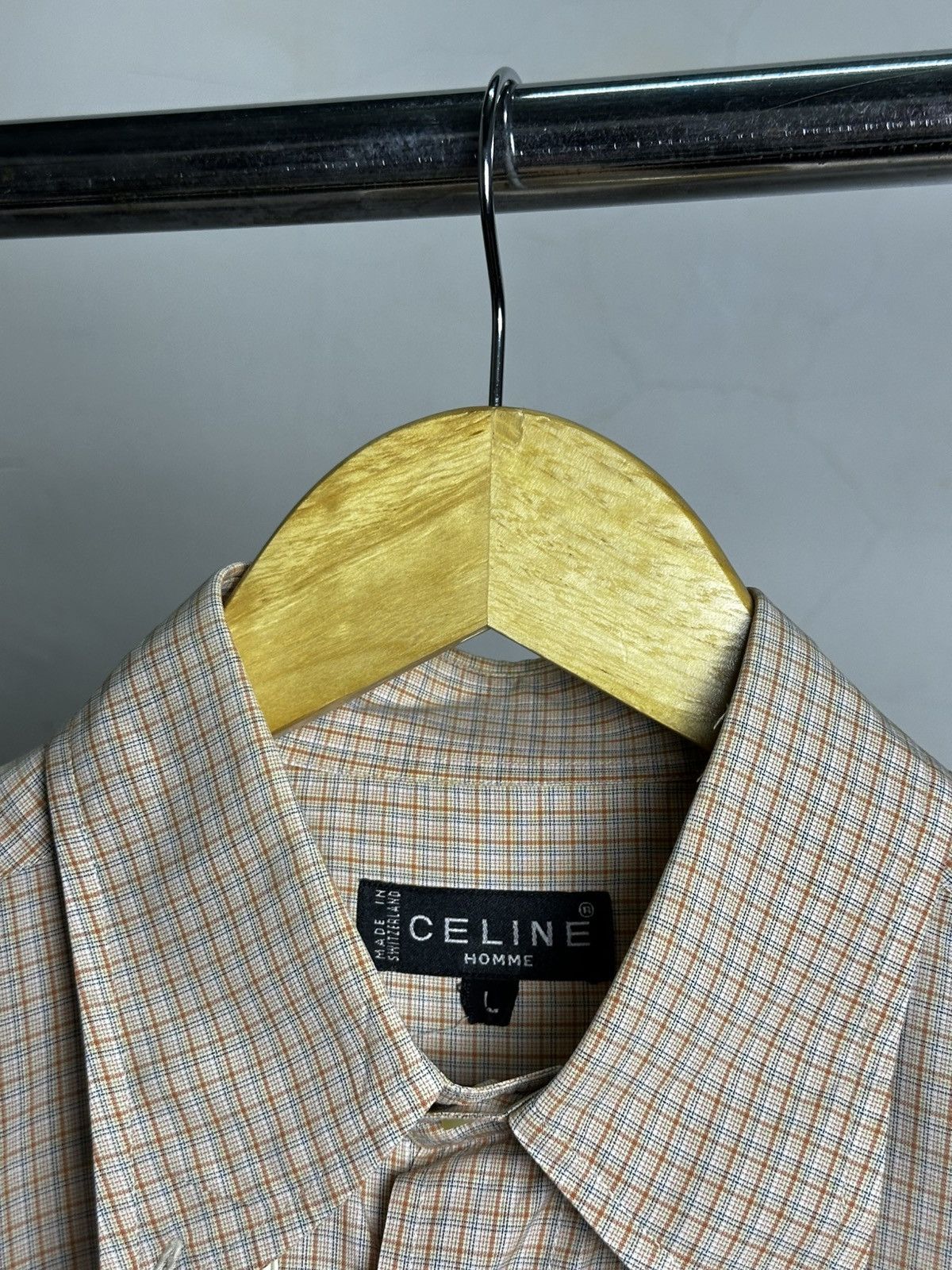 Celine 90’s Celine Homme Button Shirt Size US L / EU 52-54 / 3 - 6 Thumbnail