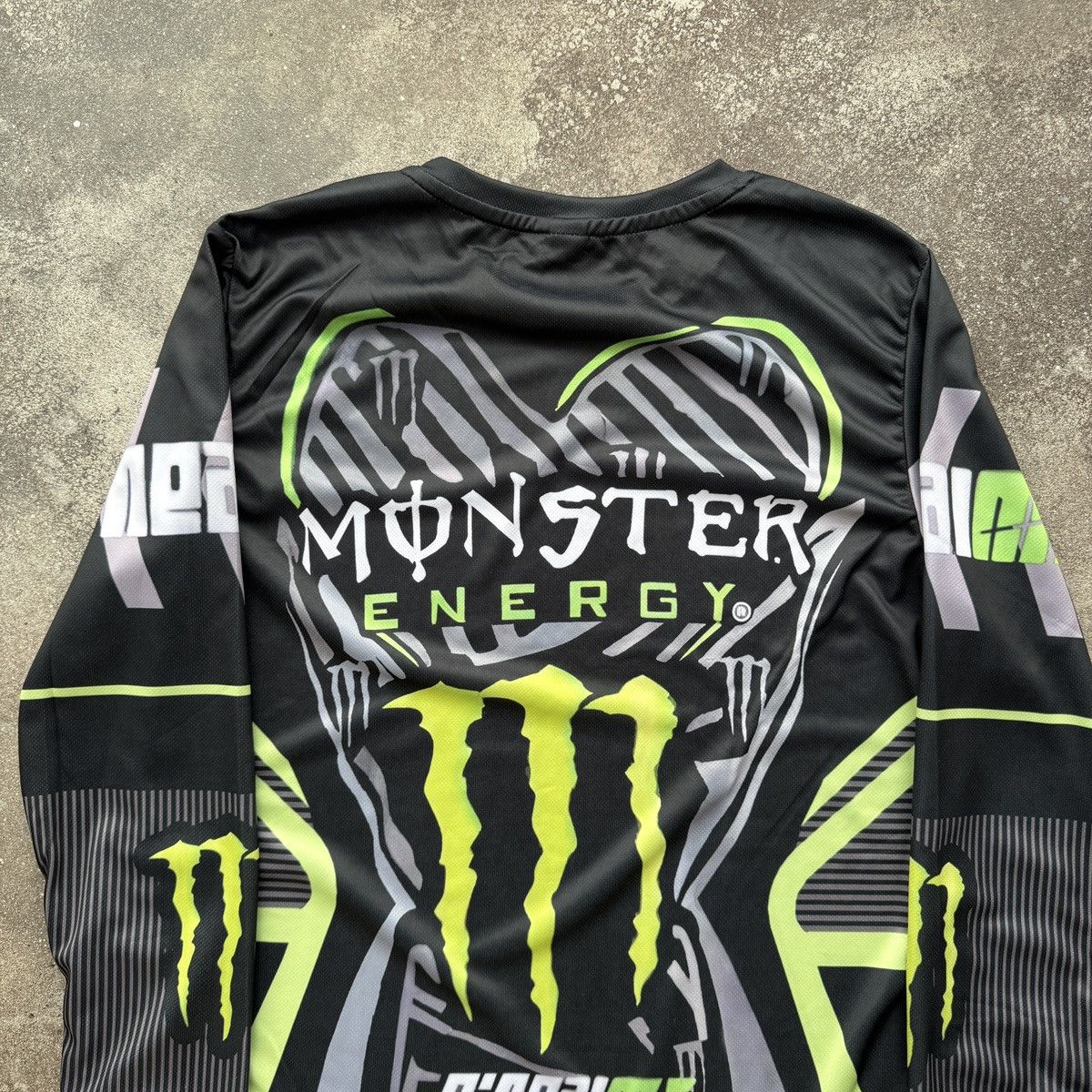 Japanese Brand Monster Energy Y2K Hype Moto Racing Long Sleeve Jersey Size US S / EU 44-46 / 1 - 8 Thumbnail