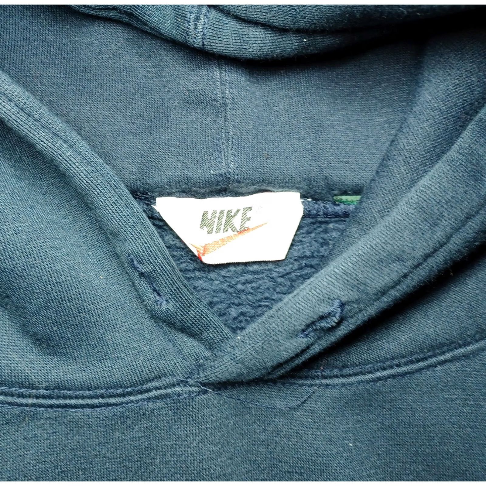 Nike Vintage 90s Nike Mens Large Blue Hoodie Raised Spell Out Swoosh Embroidered XXL 20 Size US XXL / EU 58 / 5 - 4 Thumbnail