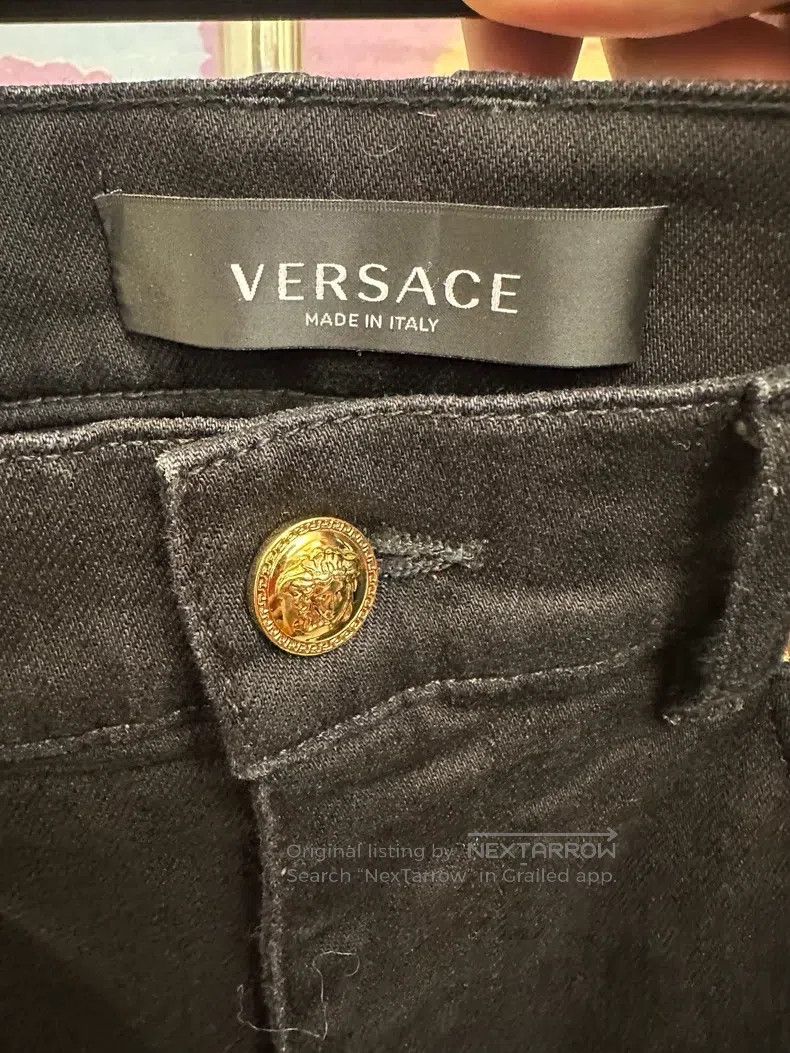 Versace Versace Heavy black jeans Size US 31 - 5 Thumbnail