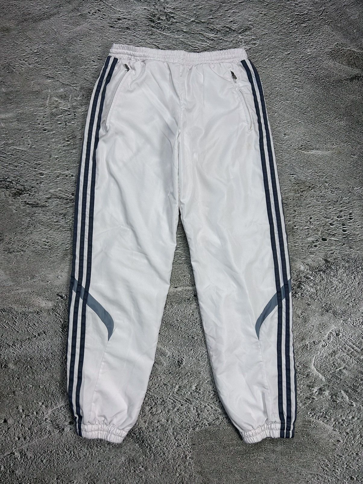 Adidas × Vintage Adidas vintage white track pants small logo 2000s Size US 28 / EU 44 - 1 Thumbnail