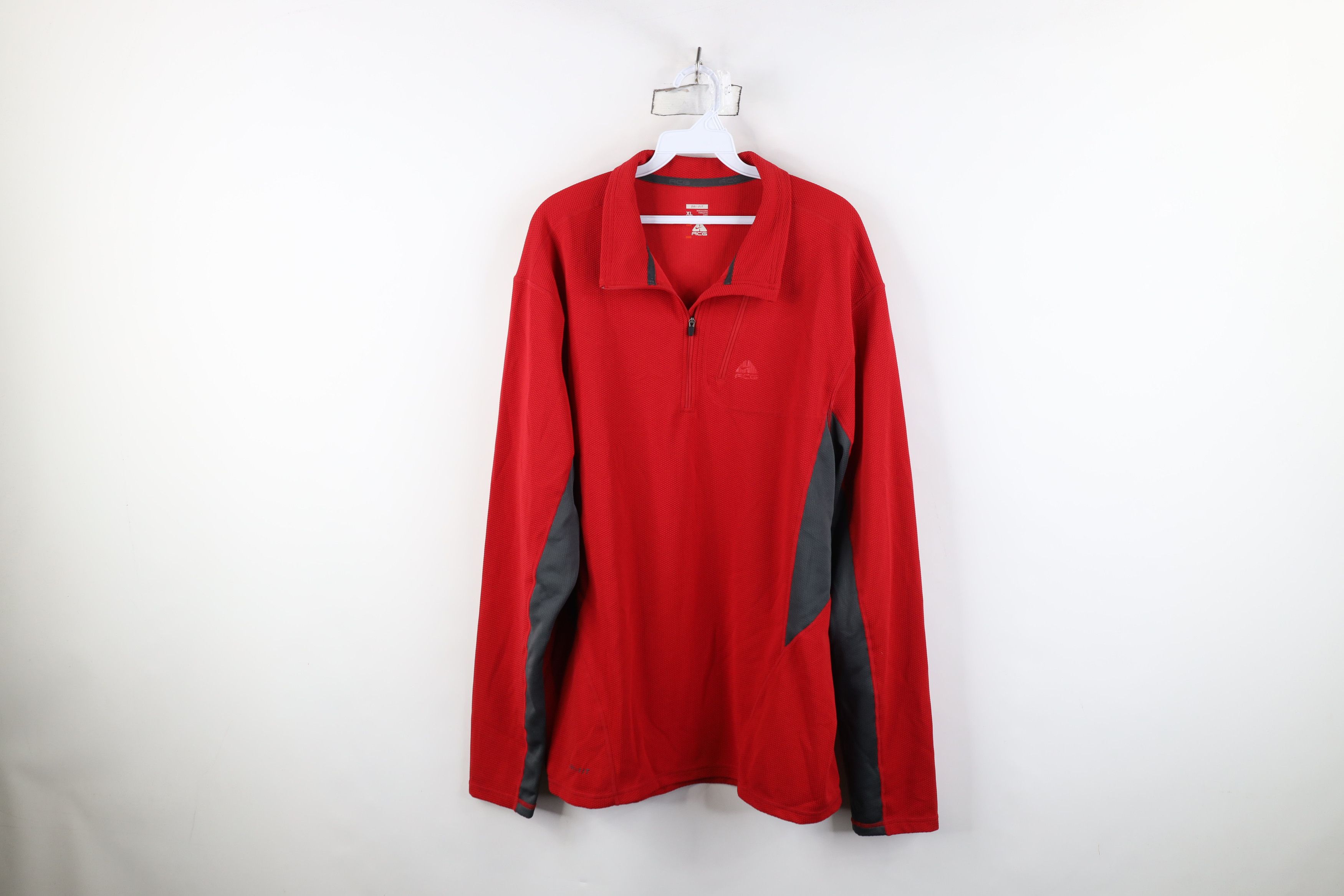 Nike Vintage Nike ACG Swoosh Thermal Knit Pullover Jacket Top Size US XL / EU 56 / 4 - 1 Thumbnail