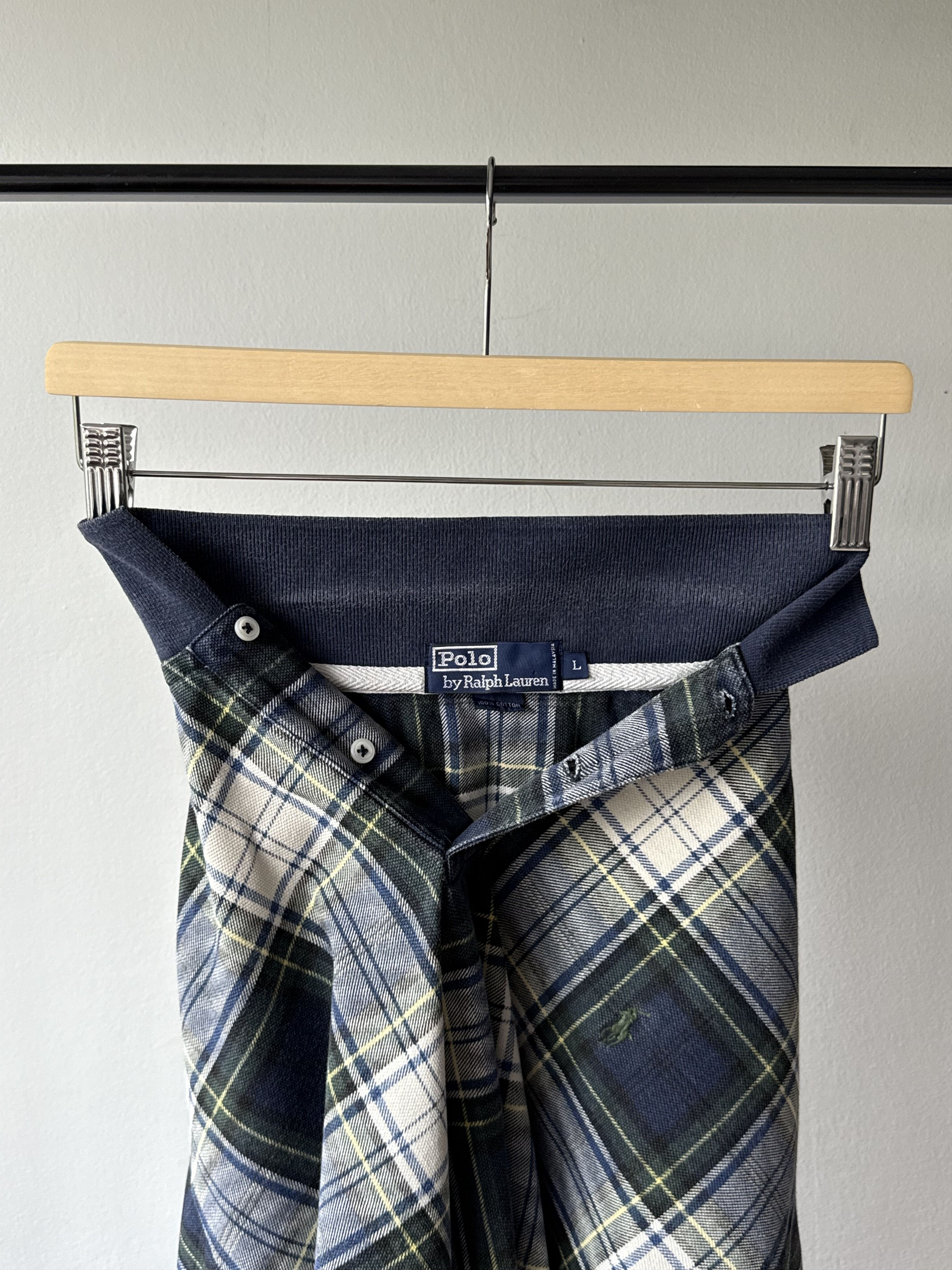 Polo Ralph Lauren Vintage 90s Polo by Ralph Lauren Tartan Plaid Polo Shirt Size US L / EU 52-54 / 3 - 14 Thumbnail