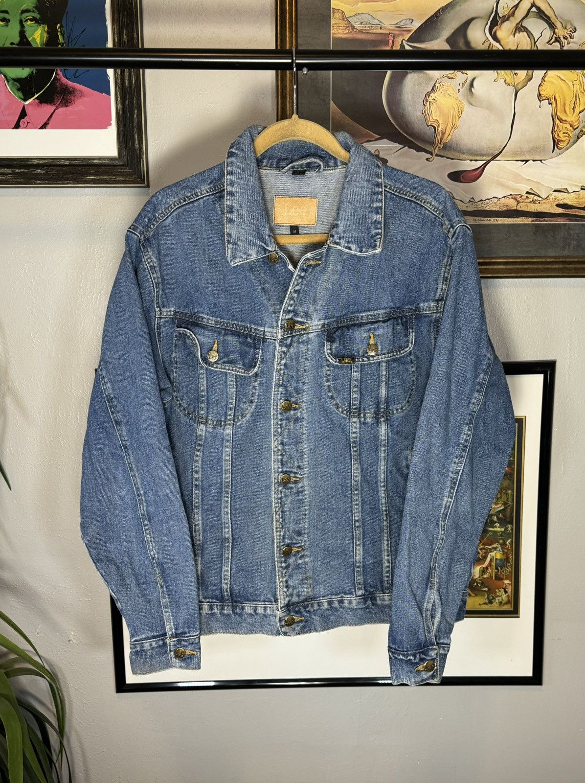 Vintage Vintage Lee Denim Jacket Size US M / EU 48-50 / 2 - 1 Thumbnail