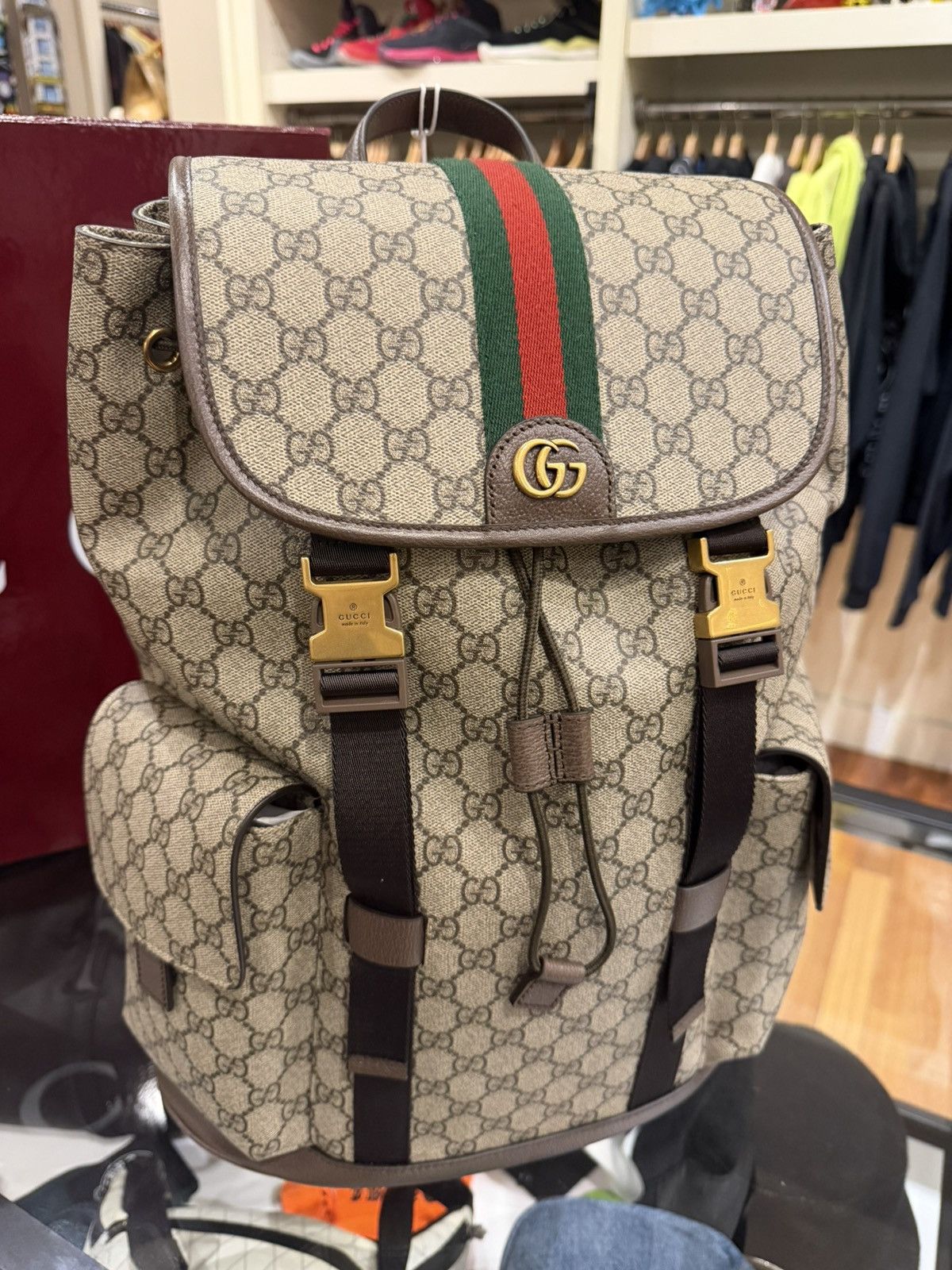 Gucci Gucci Ophidia GG Canvas Large Backpack Size ONE SIZE - 2 Thumbnail