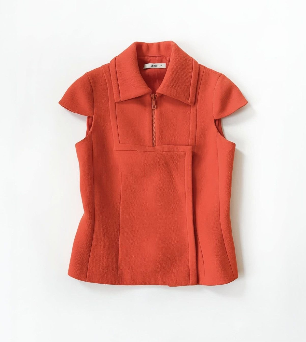 Prada Prada FW 2001 Orange Runway Top Size S / US 4 / IT 40 - 2 Thumbnail