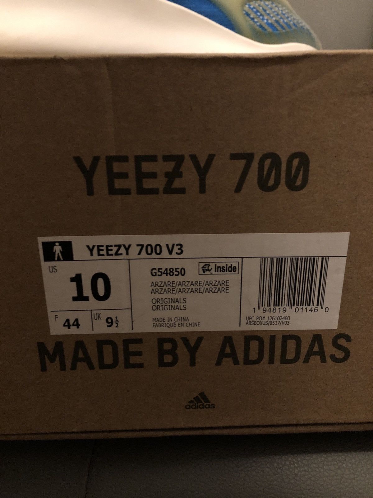 Adidas Yeezy 700 V3 azare Size US 10 / EU 43 - 5 Thumbnail