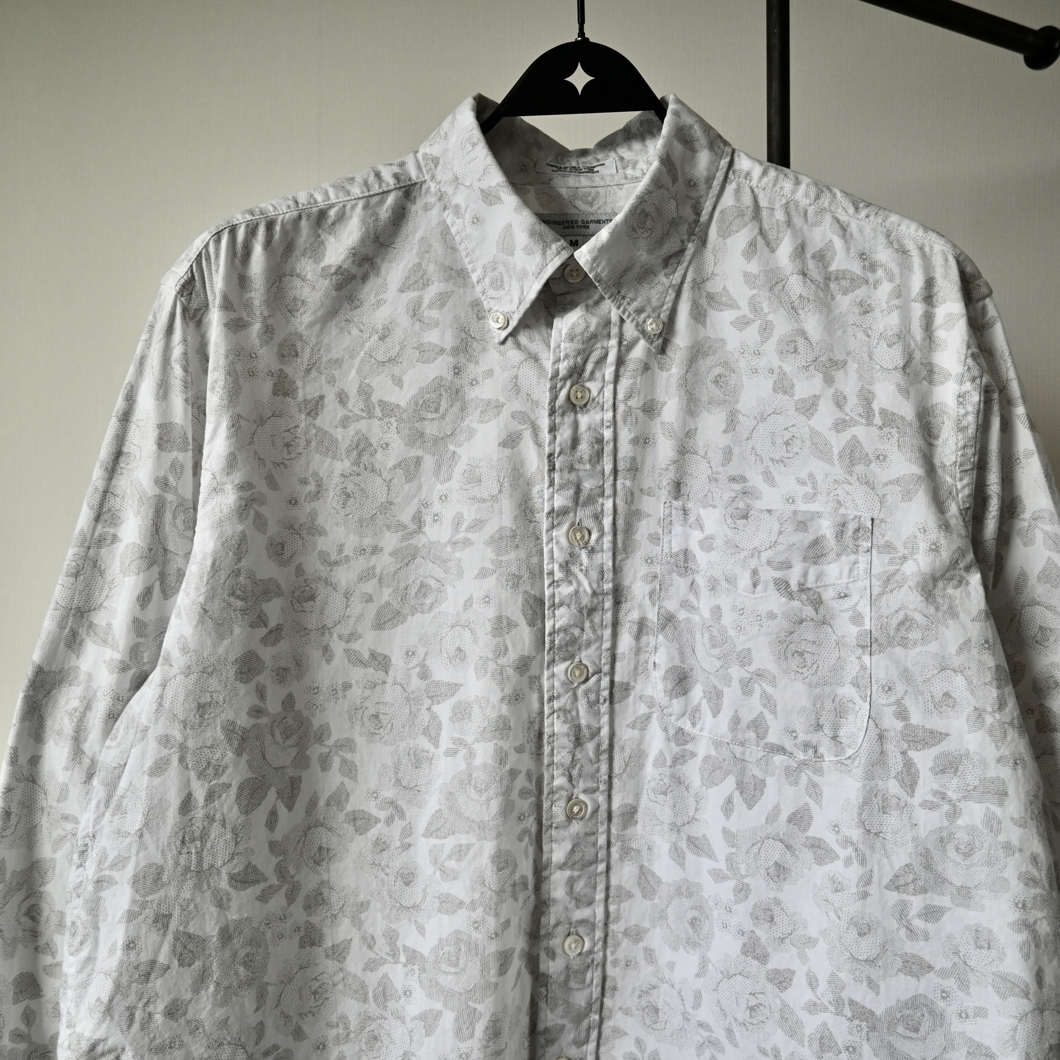 Engineered Garments Engineered Garments rose print cotton 19th century BD shirt Size US M / EU 48-50 / 2 - 7 Thumbnail