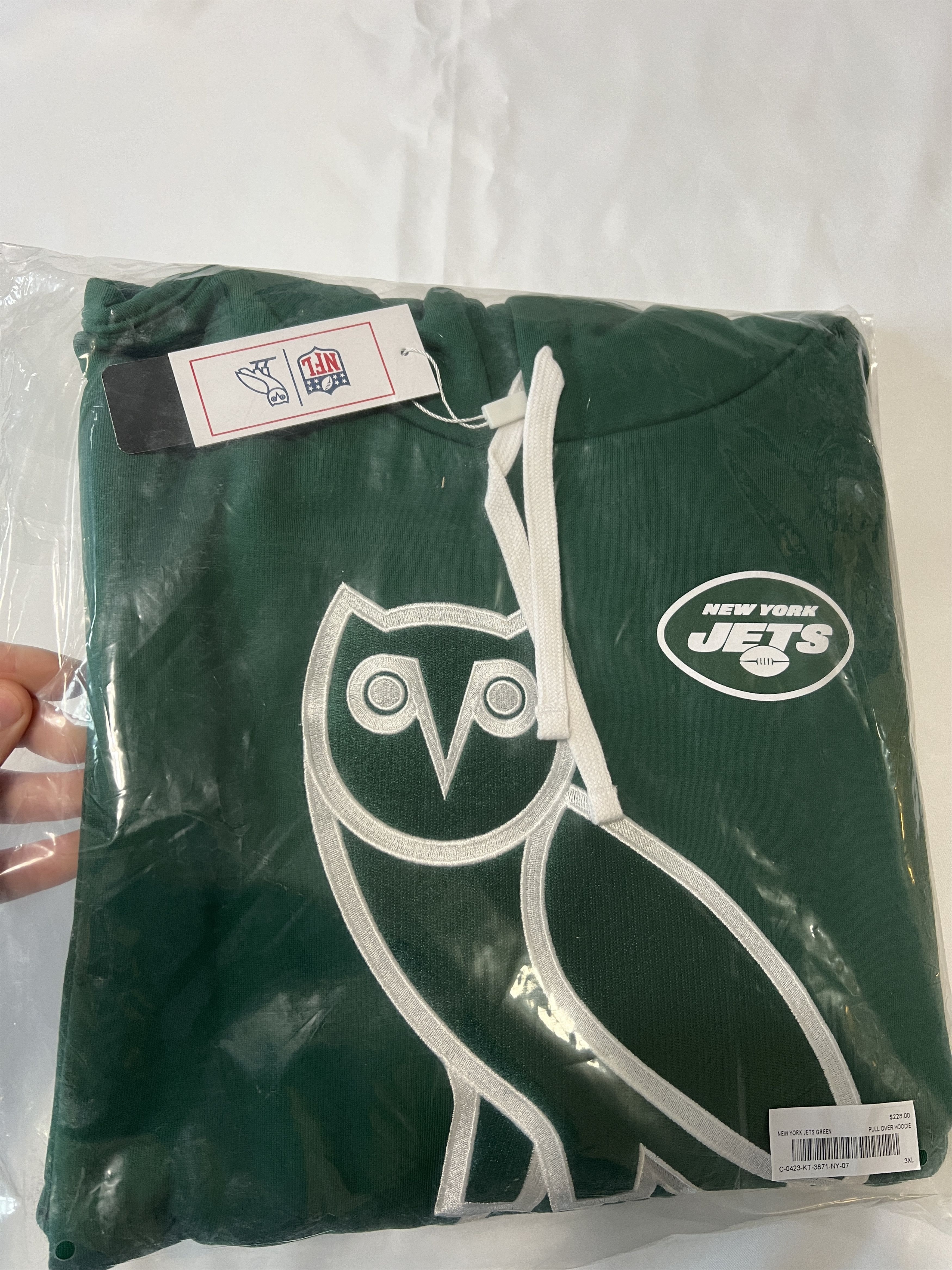 Drake OVO x NFL NEW YORK JETS OG HOODIE XXXL Size US XXL / EU 58 / 5 - 2 Thumbnail