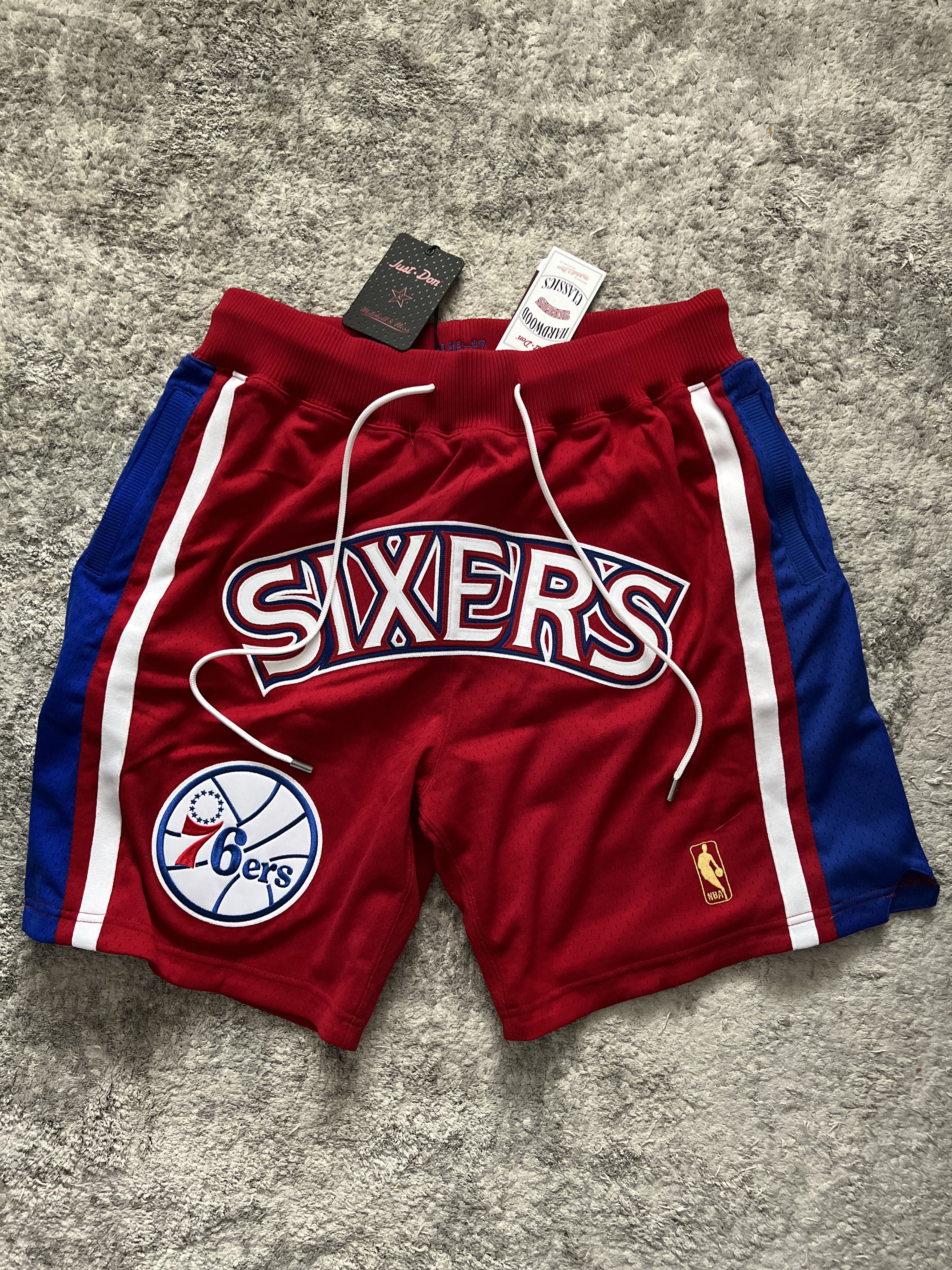 Philadelphia 76ers Just Don x Mitchell Ness NBA Shorts L