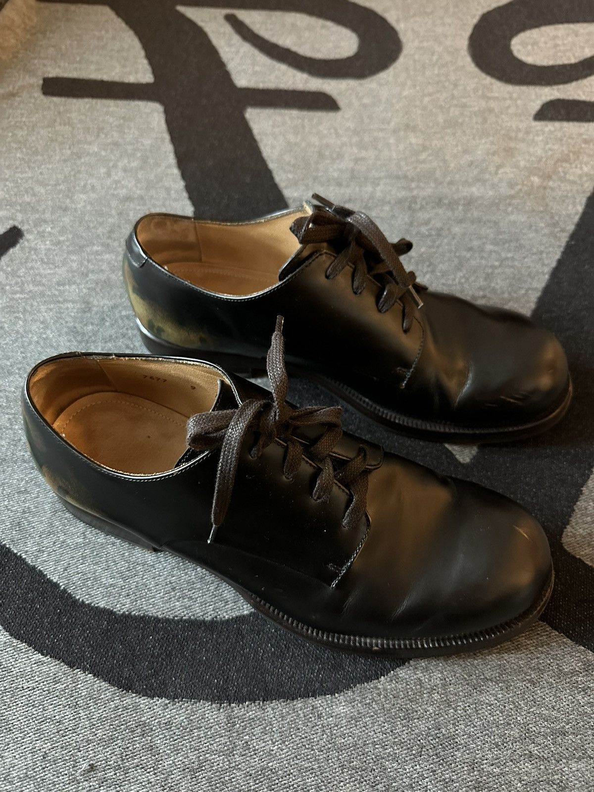 Antonio Maurizi Antonio Maurizi Black/camo Leather Derby shoes size 9 Size US 8 / EU 41 - 4 Thumbnail