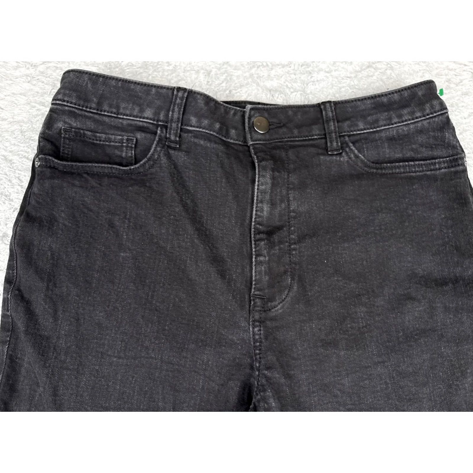 Elizabeth and James Elizabeth and James Jeans Flared Womens 14 Black Charcoal High Rise Stretch 32x30 Modern Bohemian Dressy Denim Pants Mens Womens Girls Size 36" / US 14 / IT 50 - 4 Thumbnail