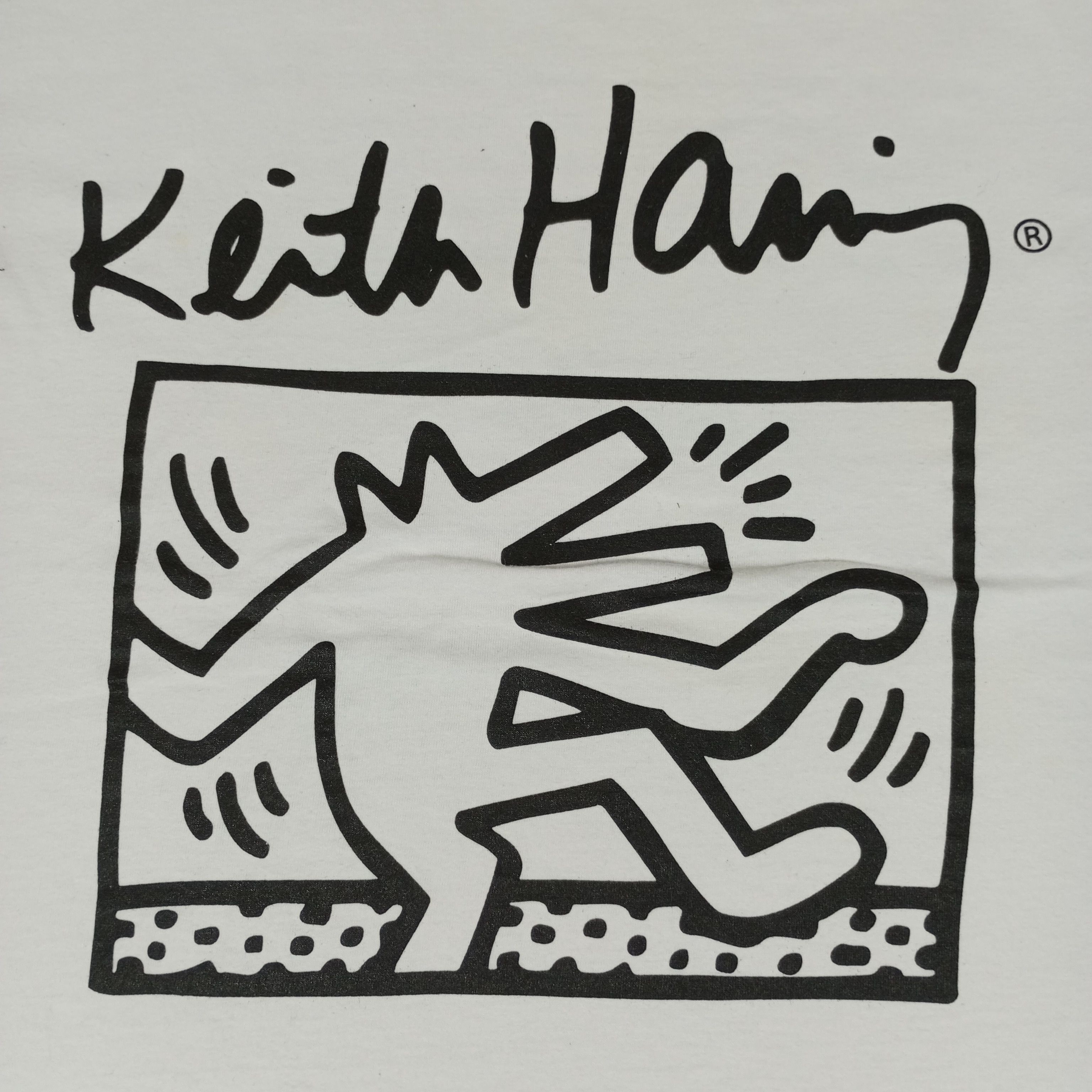 Keith Haring × Vintage Keith Haring Streetwear Style Tshirt Size US M / EU 48-50 / 2 - 2 Thumbnail