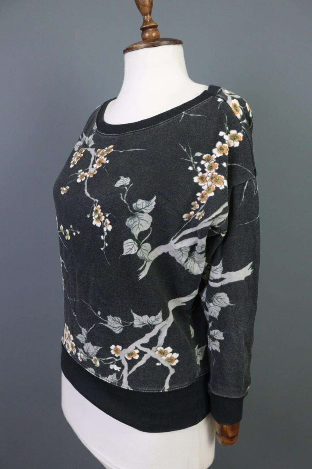 Denim & Supply Ralph Lauren Denim & Supply Ralph Lauren Gray Floral Knit Sweater Size XS Size XS / US 0-2 / IT 36-38 - 6 Thumbnail