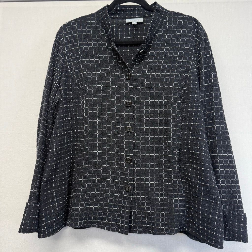 Habitat Women's Habitat Black & White Pattern Button Down Shirt M Size M / US 6-8 / IT 42-44 - 1 Thumbnail