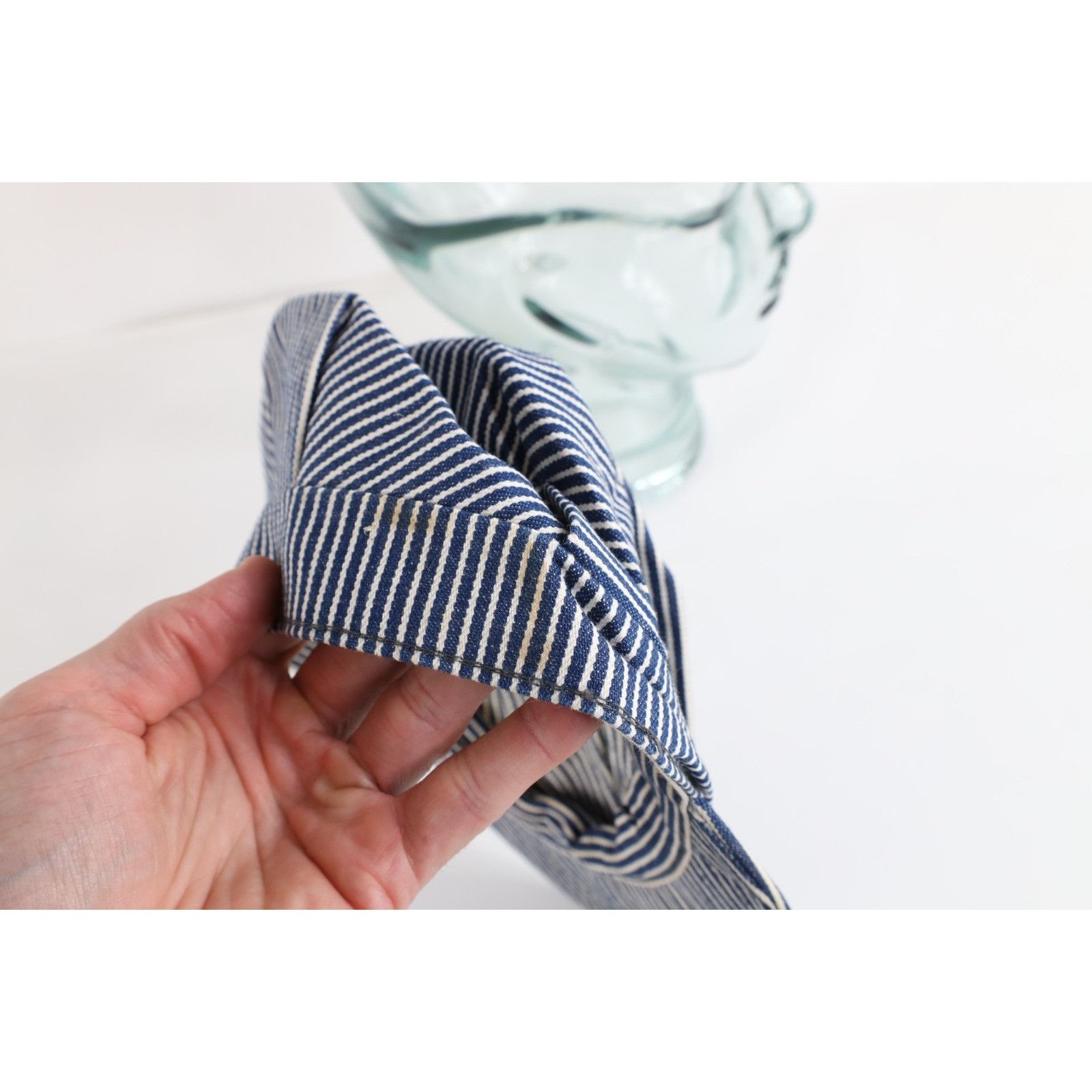 Vintage Vintage 70s Streetwear Hickory Striped Train Conductor Hat Size ONE SIZE - 7 Thumbnail
