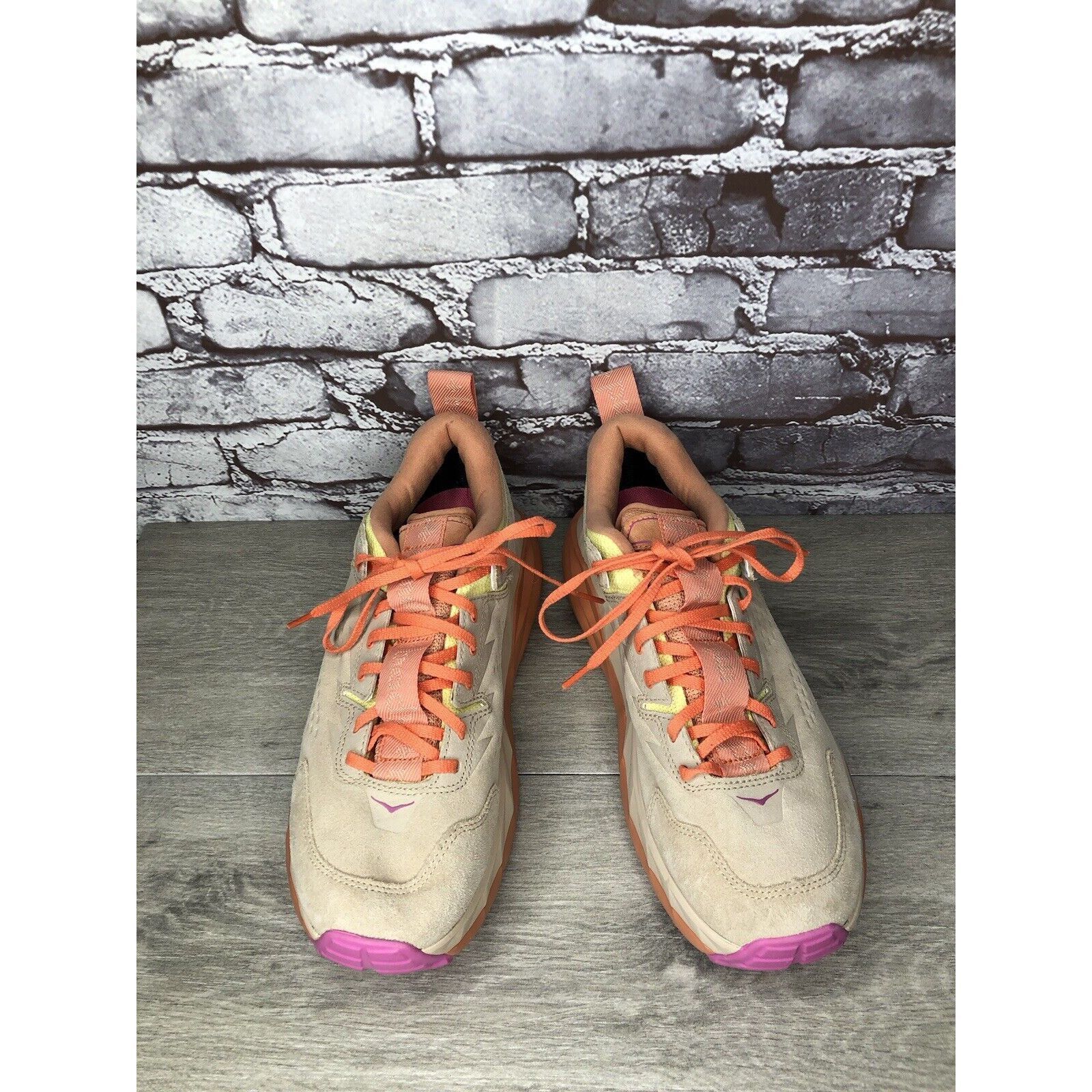 Hoka Kaha Low GTX Mental Health Hiking Sand Sun Baked Orange