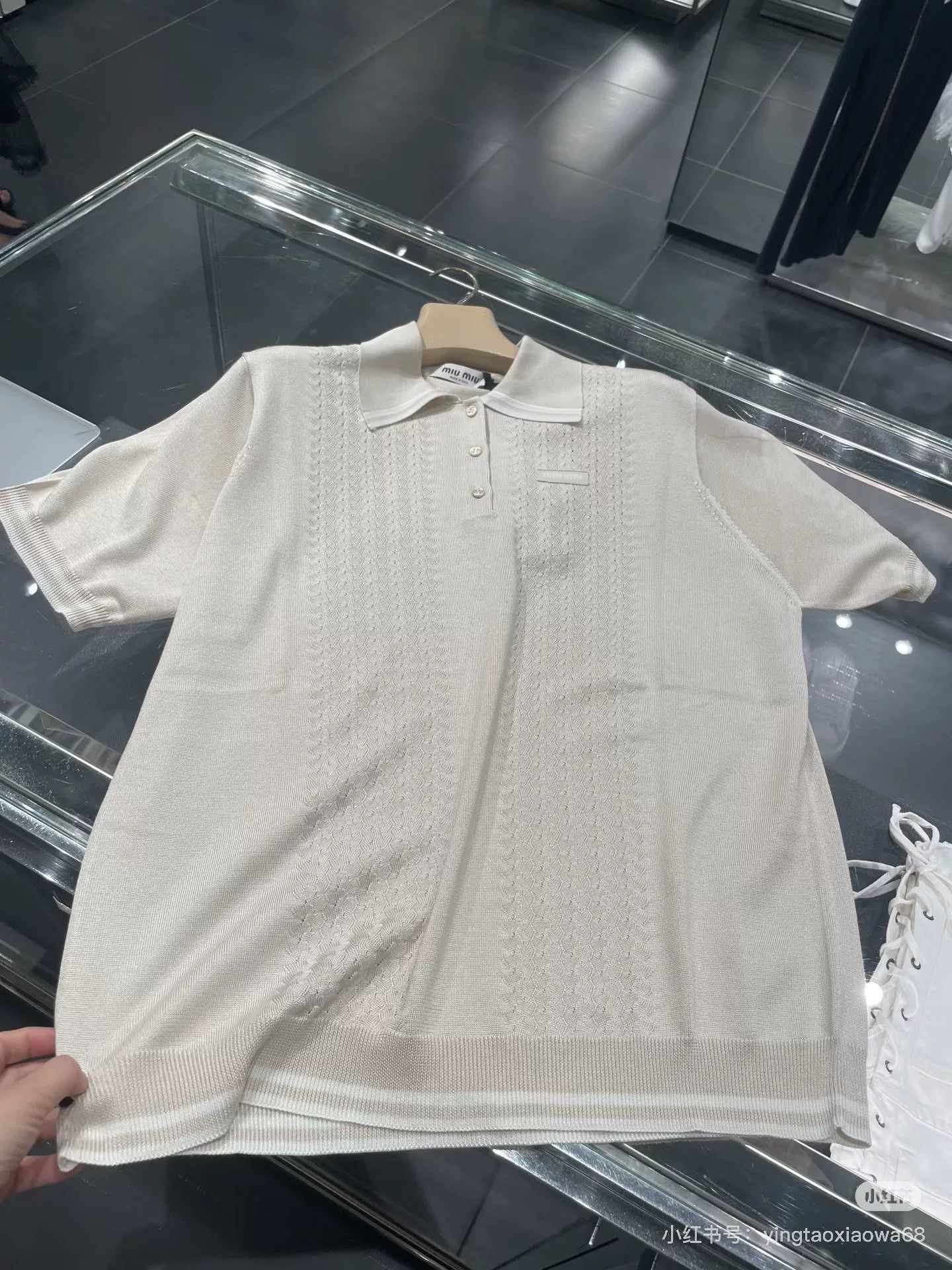 Miu Miu Miumiu 25SS Vintage Knit Polo Size S / US 4 / IT 40 - 1 Thumbnail