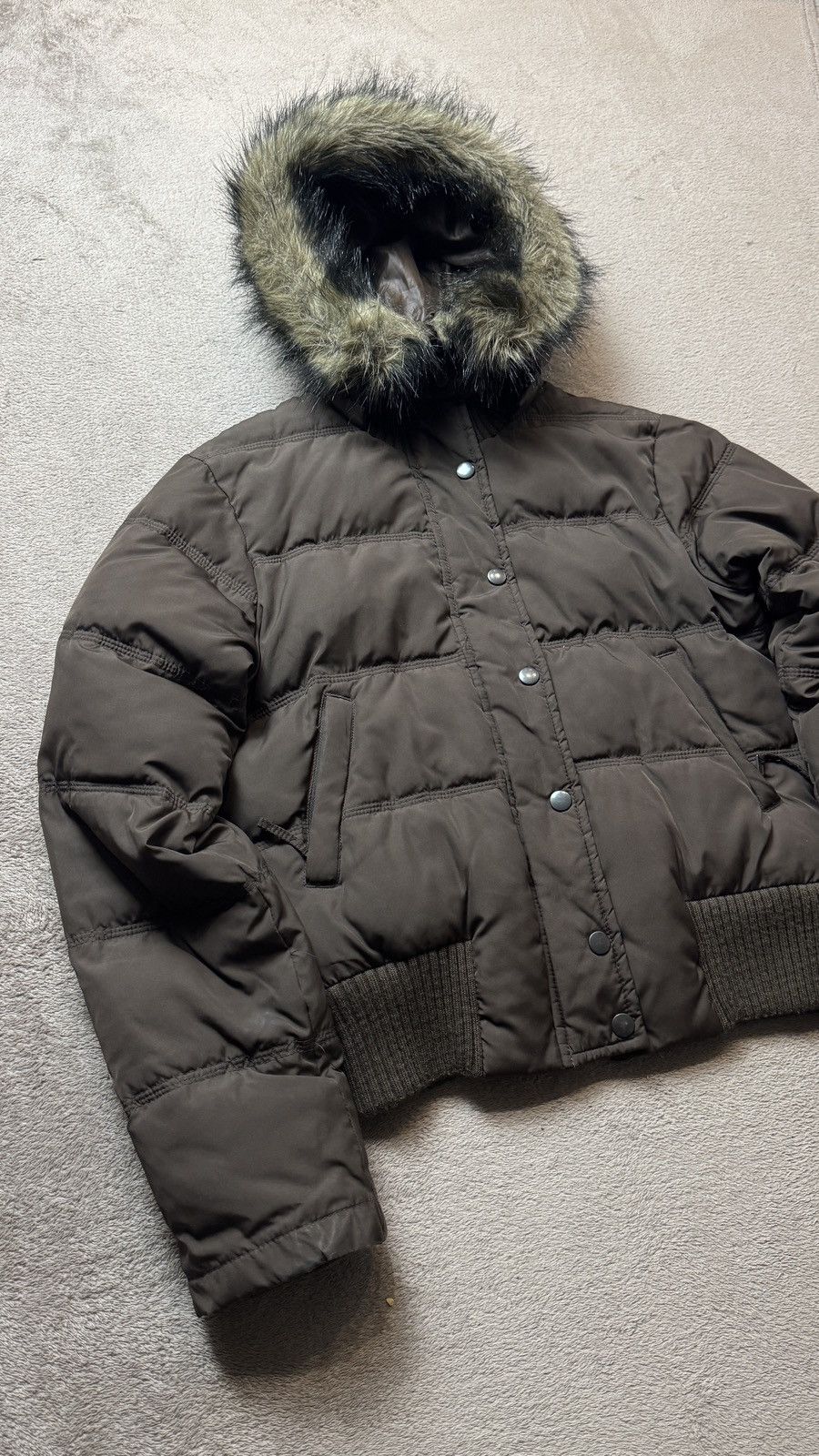 Japanese Brand Crazy Y2K faux fur hood jacket Playboi Carti LGB Goa styled Size US S / EU 44-46 / 1 - 2 Thumbnail