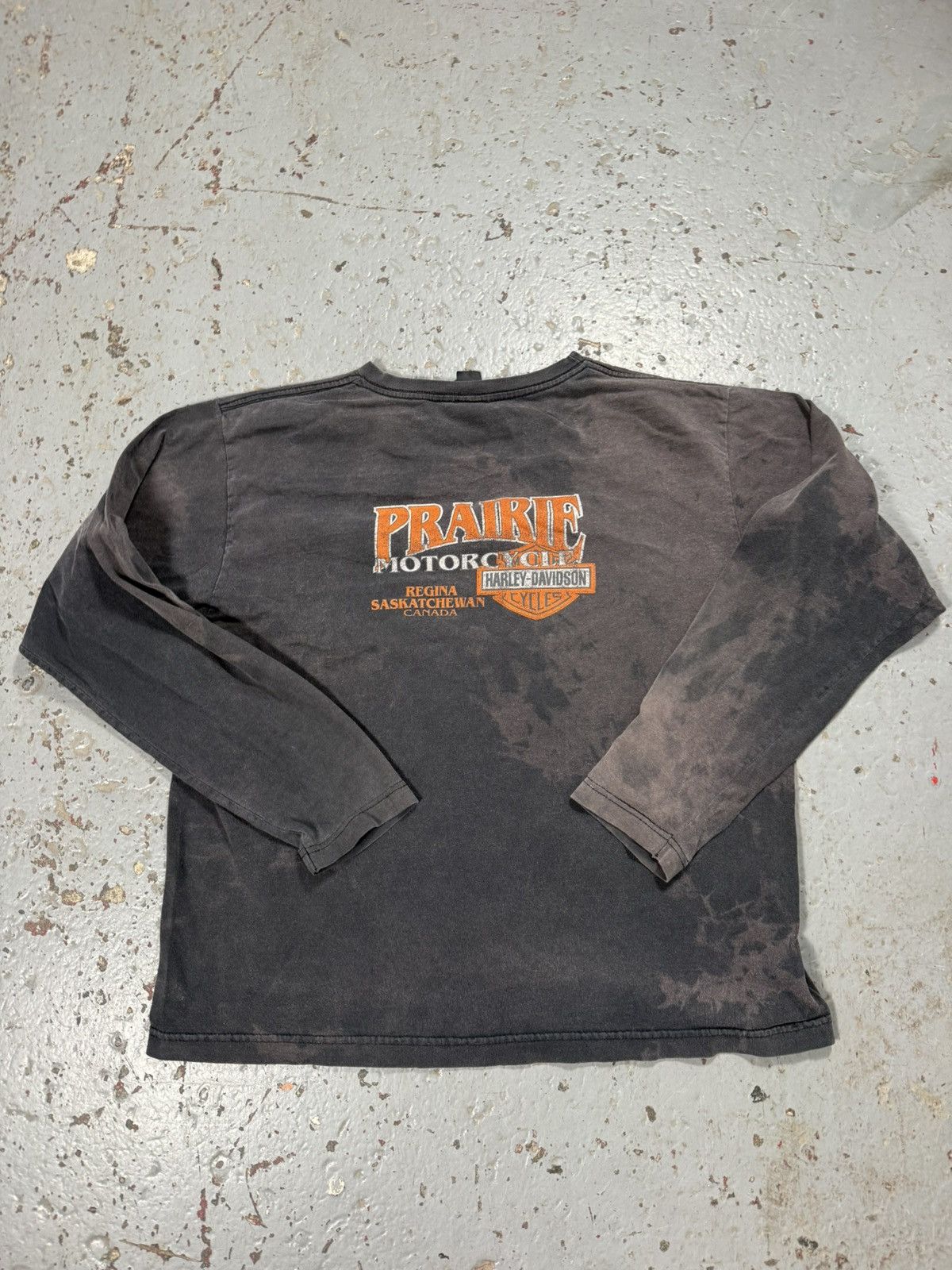 Harley Davidson Vintage Harley Davidson Faded Longsleeve Flame Tee Size US L / EU 52-54 / 3 - 7 Thumbnail