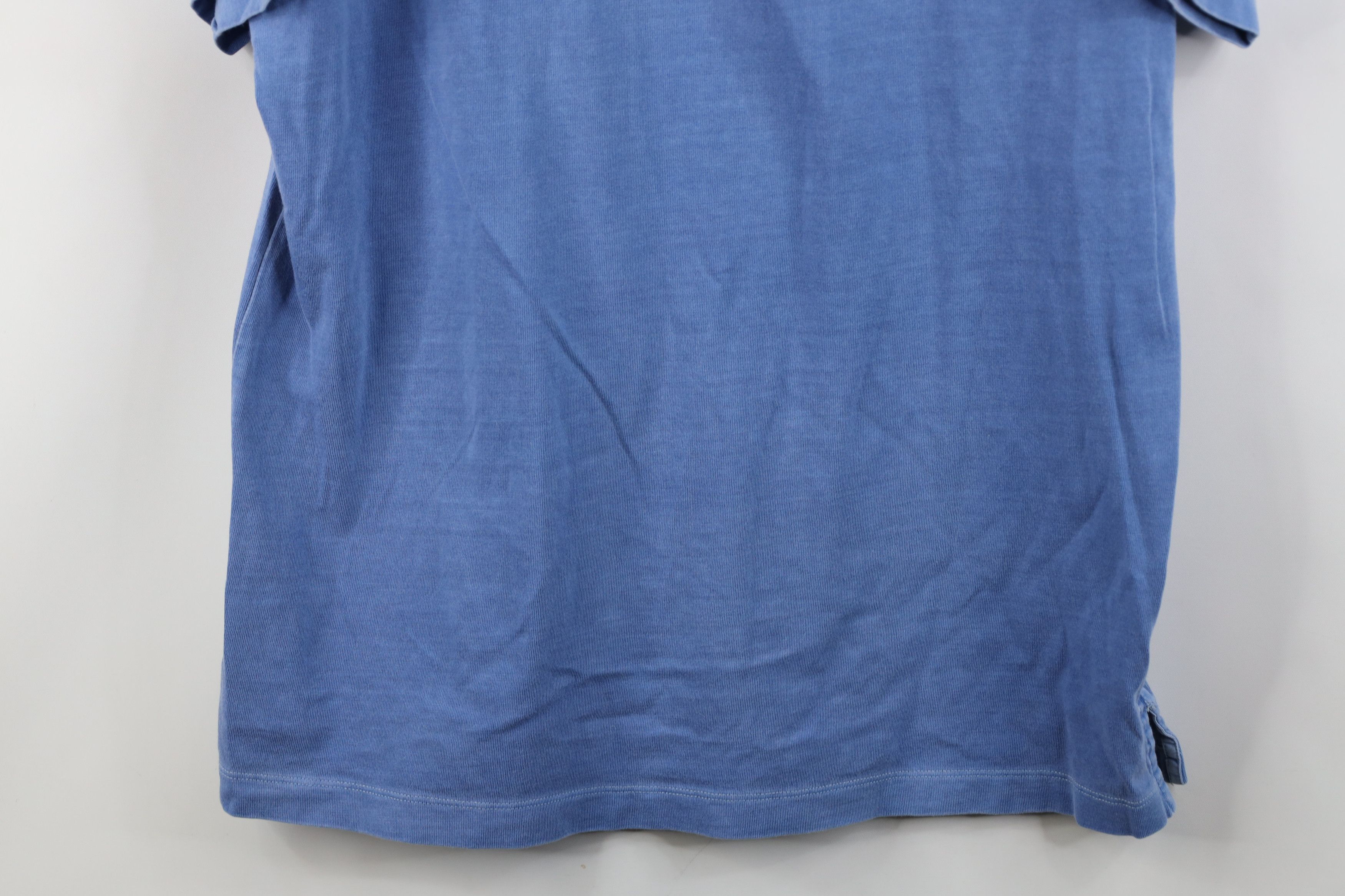 Gap Vintage 90s Y2K Gap Pigment Dye Rugby Polo Shirt Blue Cotton Size US L / EU 52-54 / 3 - 3 Thumbnail