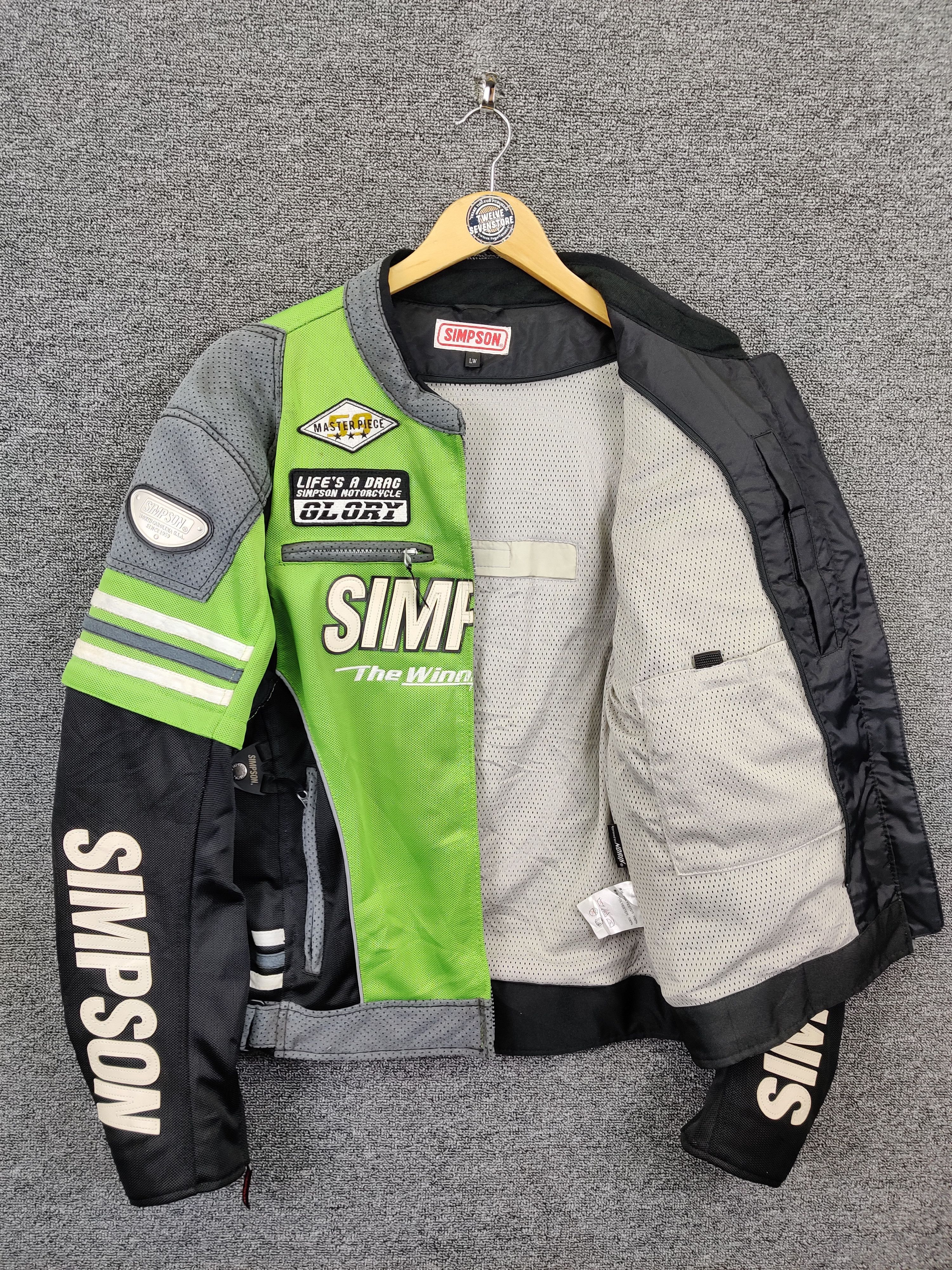 Vintage Vintage Simpson Racing Motorcycle Jacket Size US M / EU 48-50 / 2 - 9 Thumbnail