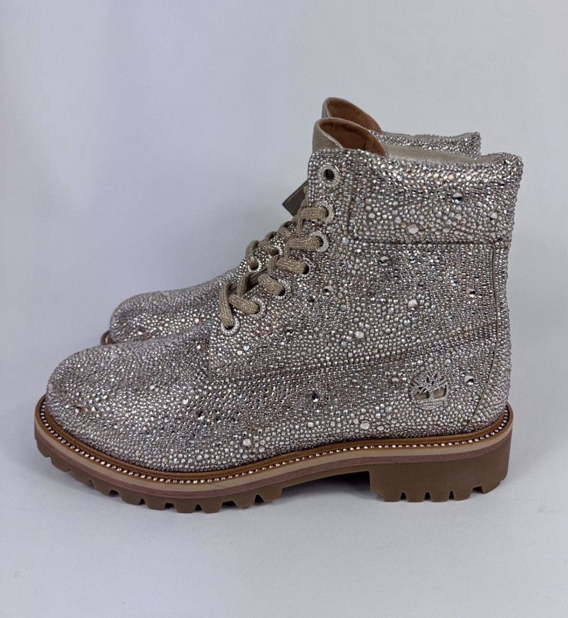 Jimmy Choo 6” ALL-OVER SWAROVSKI CRYSTAL EMBELLISHMENT HIGH-TOP BOOTS Size US 9.5 / EU 42-43 - 4 Thumbnail