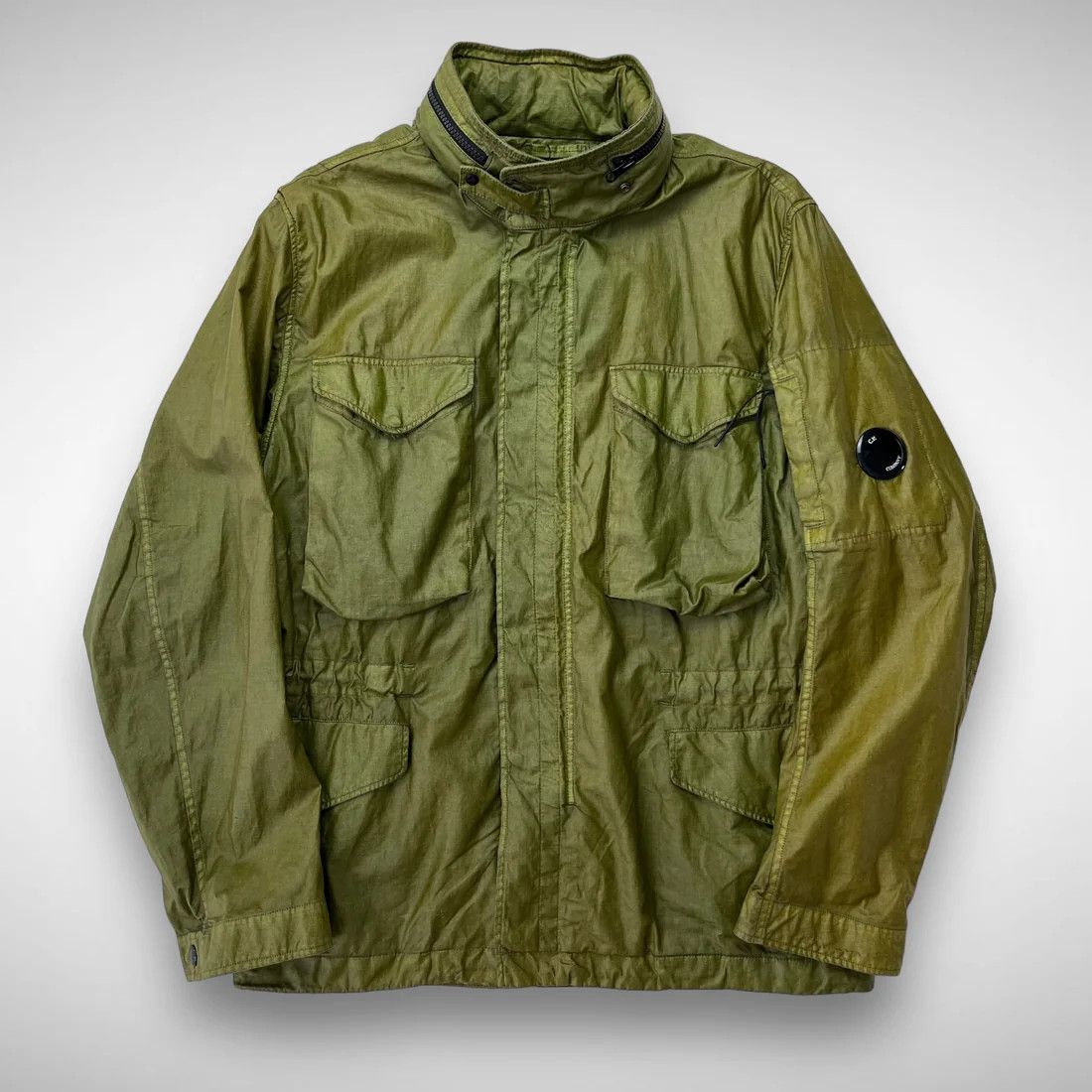 C.P. Company o1y1224 Logo Hooded Jacket in Military Green Size US S / EU 44-46 / 1 - 1 Thumbnail