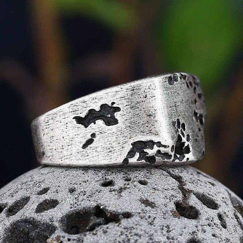 Jewelry × Vintage Stainless-Steel Retro Rock Ring Size ONE SIZE - 4 Thumbnail