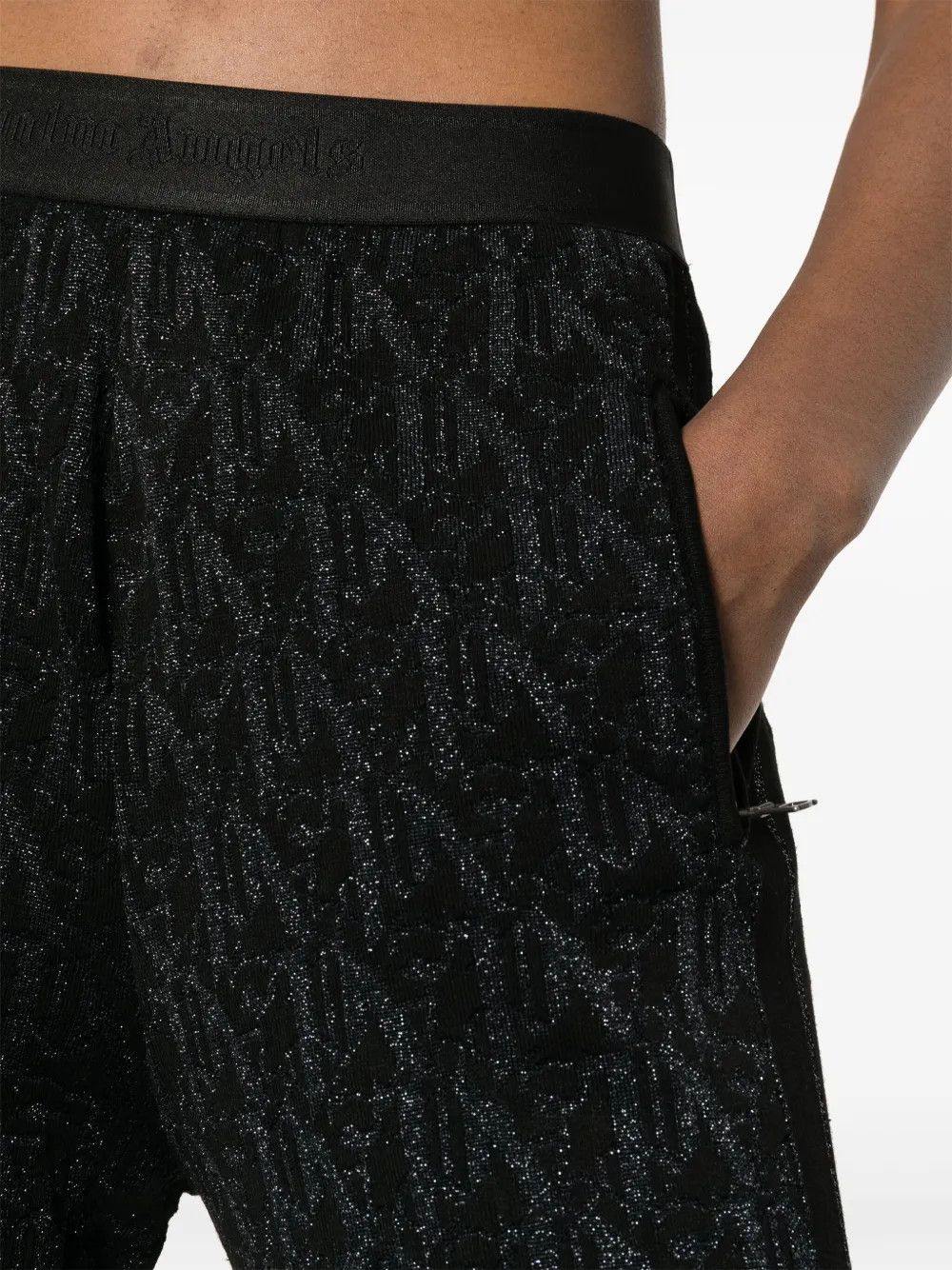Palm Angels o1y1125 Sweatpant in Black Size 27" / US 4 / IT 40 - 2 Thumbnail