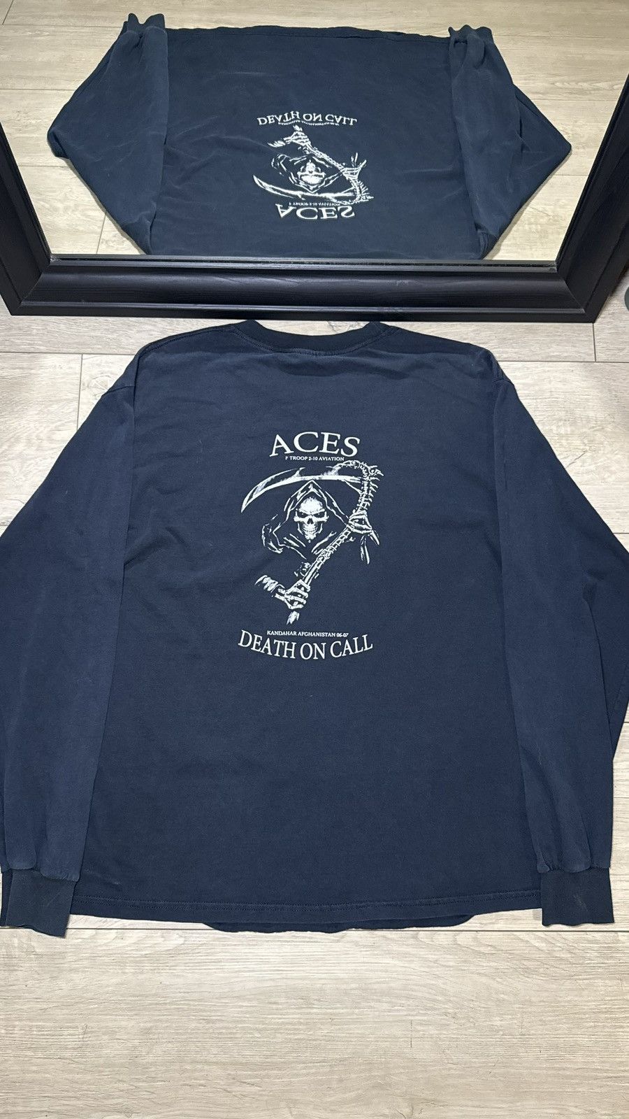 Affliction Vintage / Y2K Aces “Death On Call” Long Sleeve Grim Reaper Size US L / EU 52-54 / 3 - 1 Thumbnail