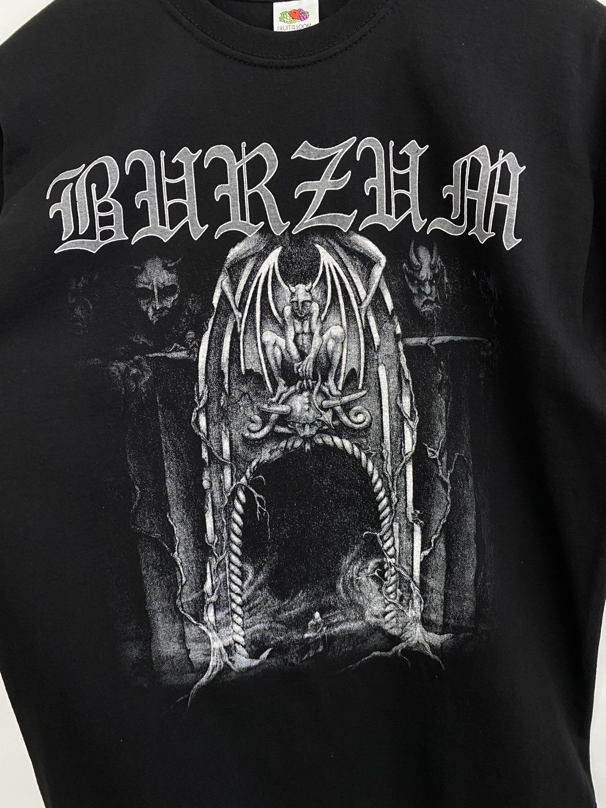 Fruit Of The Loom Vintage Burzum Det Som Engang Var Blackmetal T-Shirts Rare Size US M / EU 48-50 / 2 - 4 Thumbnail