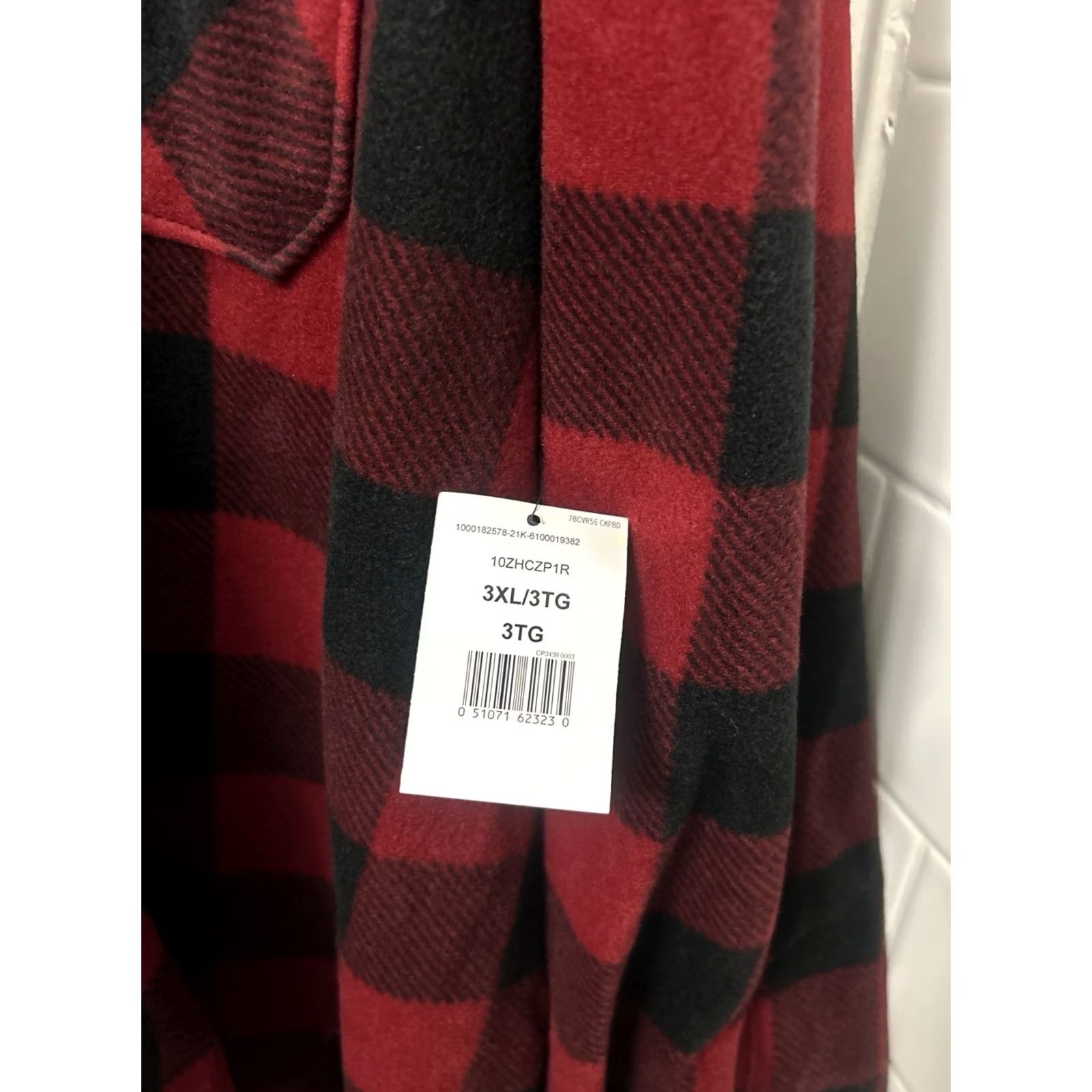 Wrangler VINTAGE? No. Wrangler Authentics Fleece Shirt Mens 3XL Red Black Buffalo Plaid L/S NWT Size US XXL / EU 58 / 5 - 5 Thumbnail