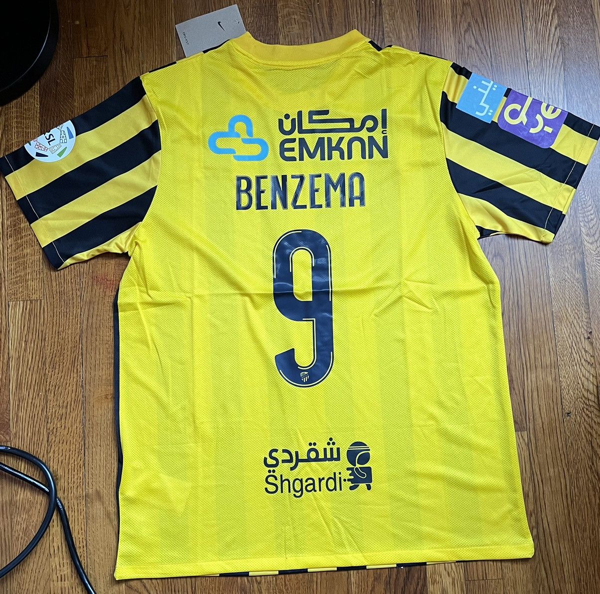 Nike 23/24 Al-Ittihad Karim Benzema Home Jersey Men L