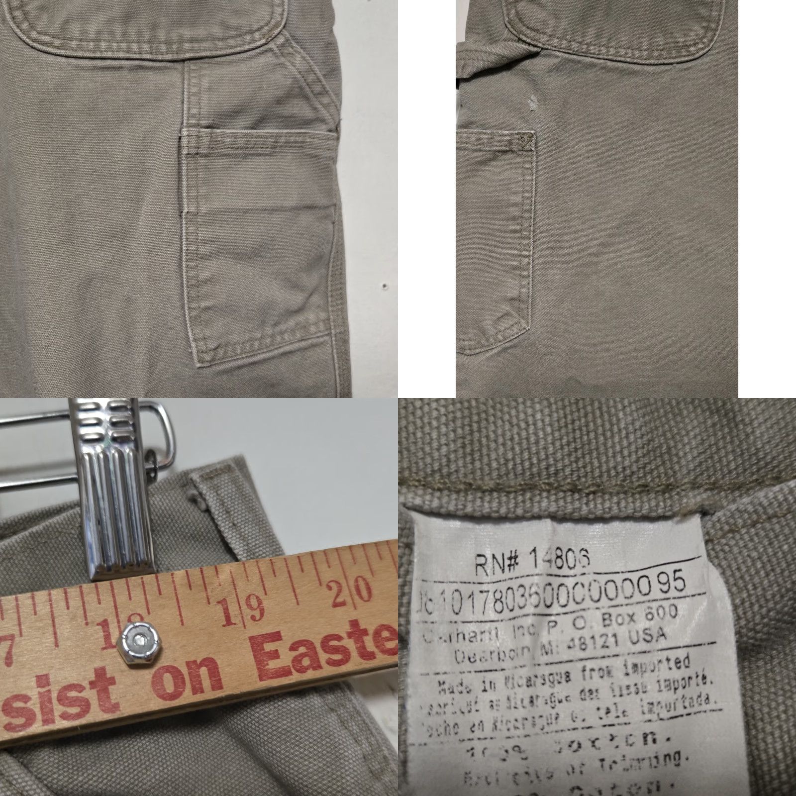 Carhartt VINTAGE Carhartt Workwear Pants Mens 42 x 30 Carpenter Dungaree Fit Read Size US 42 / EU 58 - 9 Thumbnail