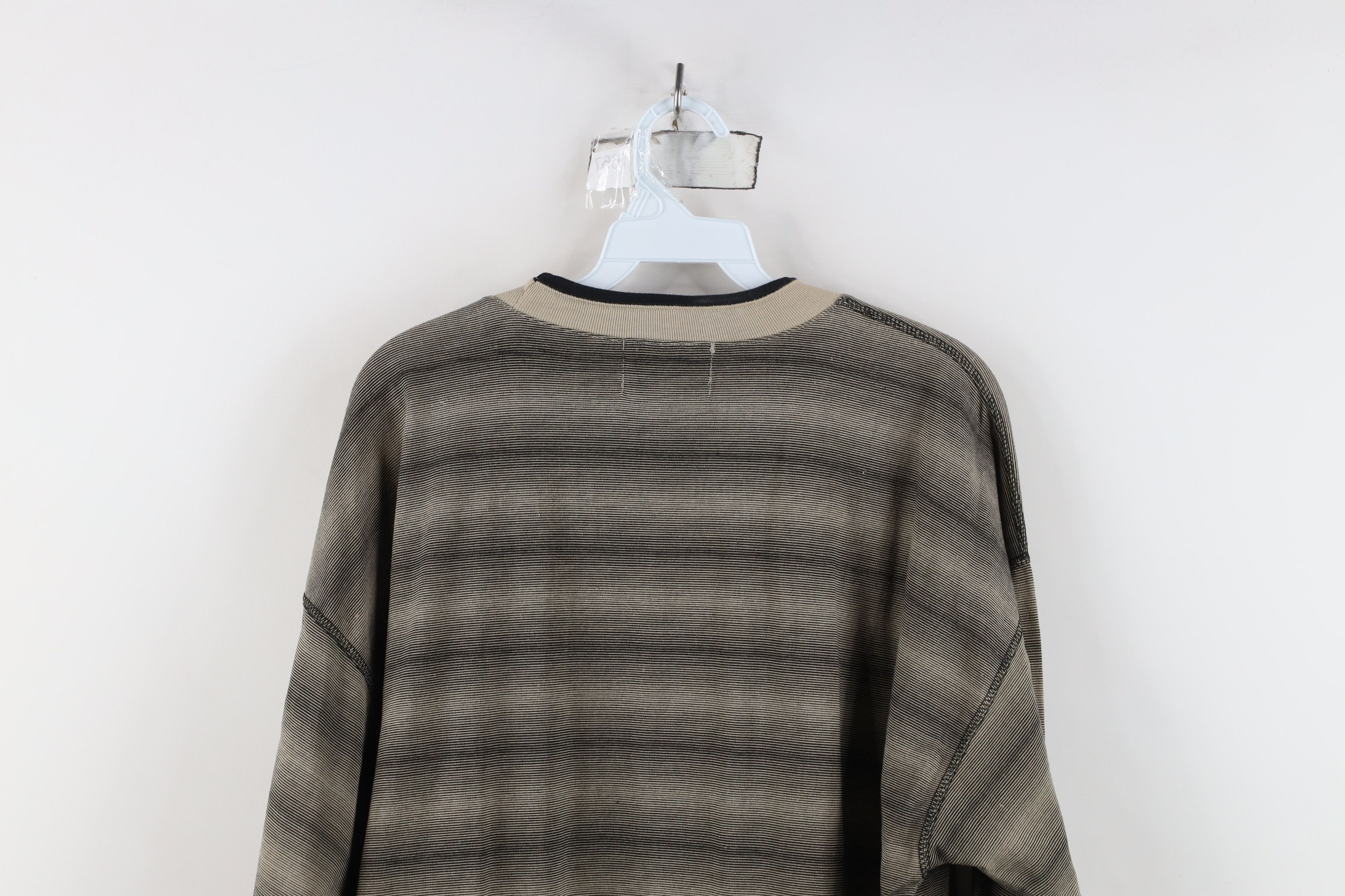 Vintage Vintage 90s Bugle Boy Striped Baggy Fit 3/4 Sleeve T-Shirt Size US L / EU 52-54 / 3 - 11 Thumbnail