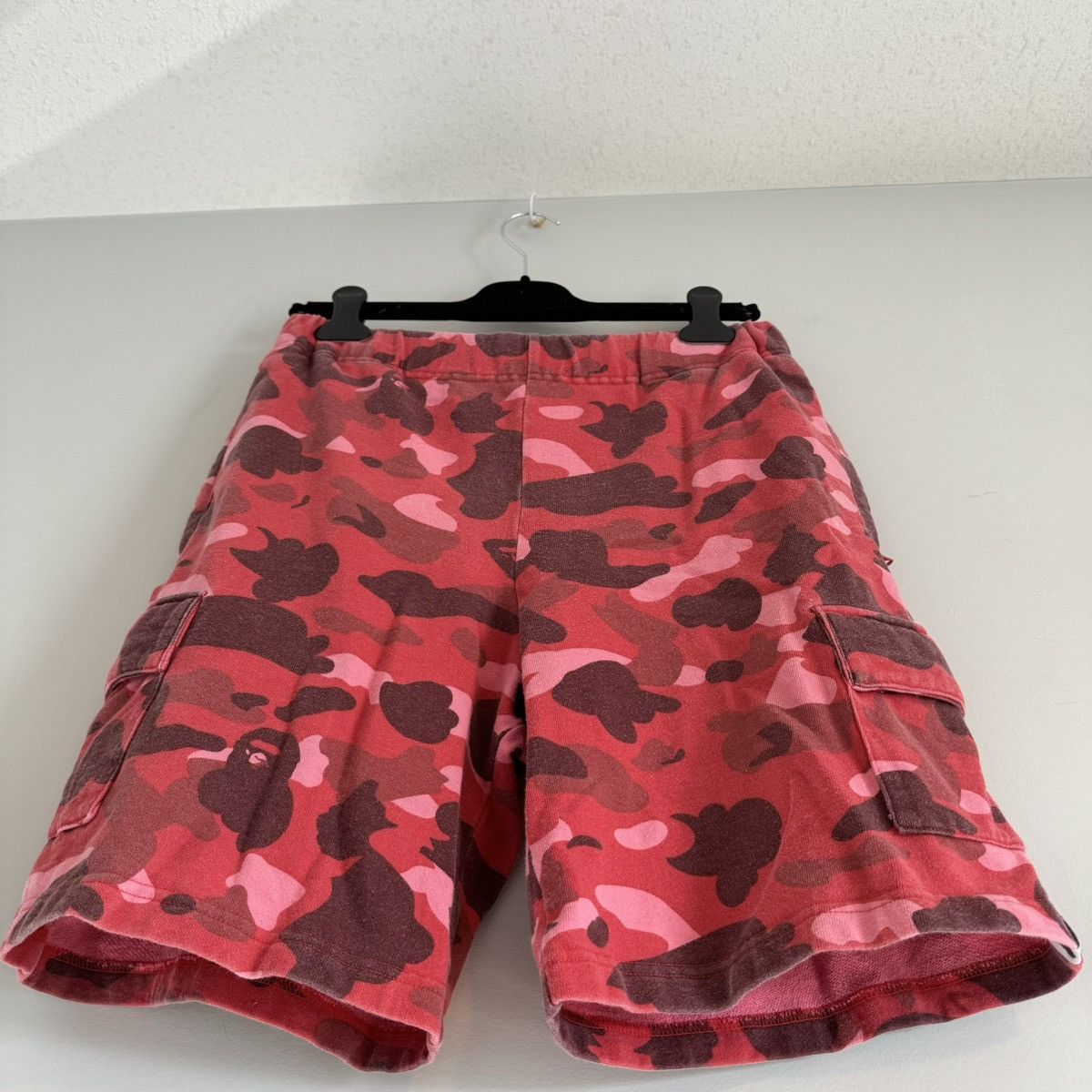 Bape OG Bape Red Camo Cargo Sweat Shorts Nerd Size US 30 / EU 46 - 3 Thumbnail