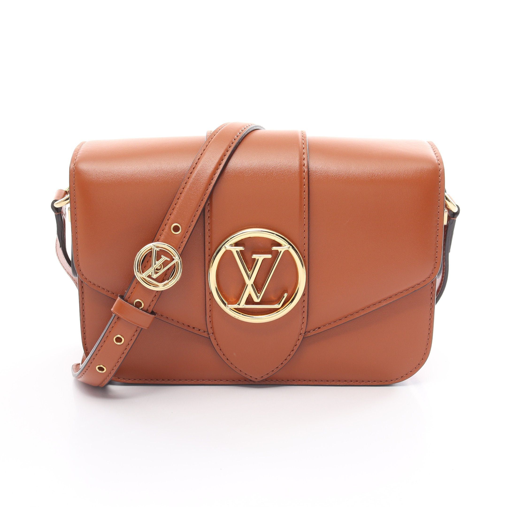 Louis Vuitton Louis Vuitton Lv Pont 9 Neuf Shoulder Bag Leather Light Brown Size ONE SIZE - 1 Thumbnail